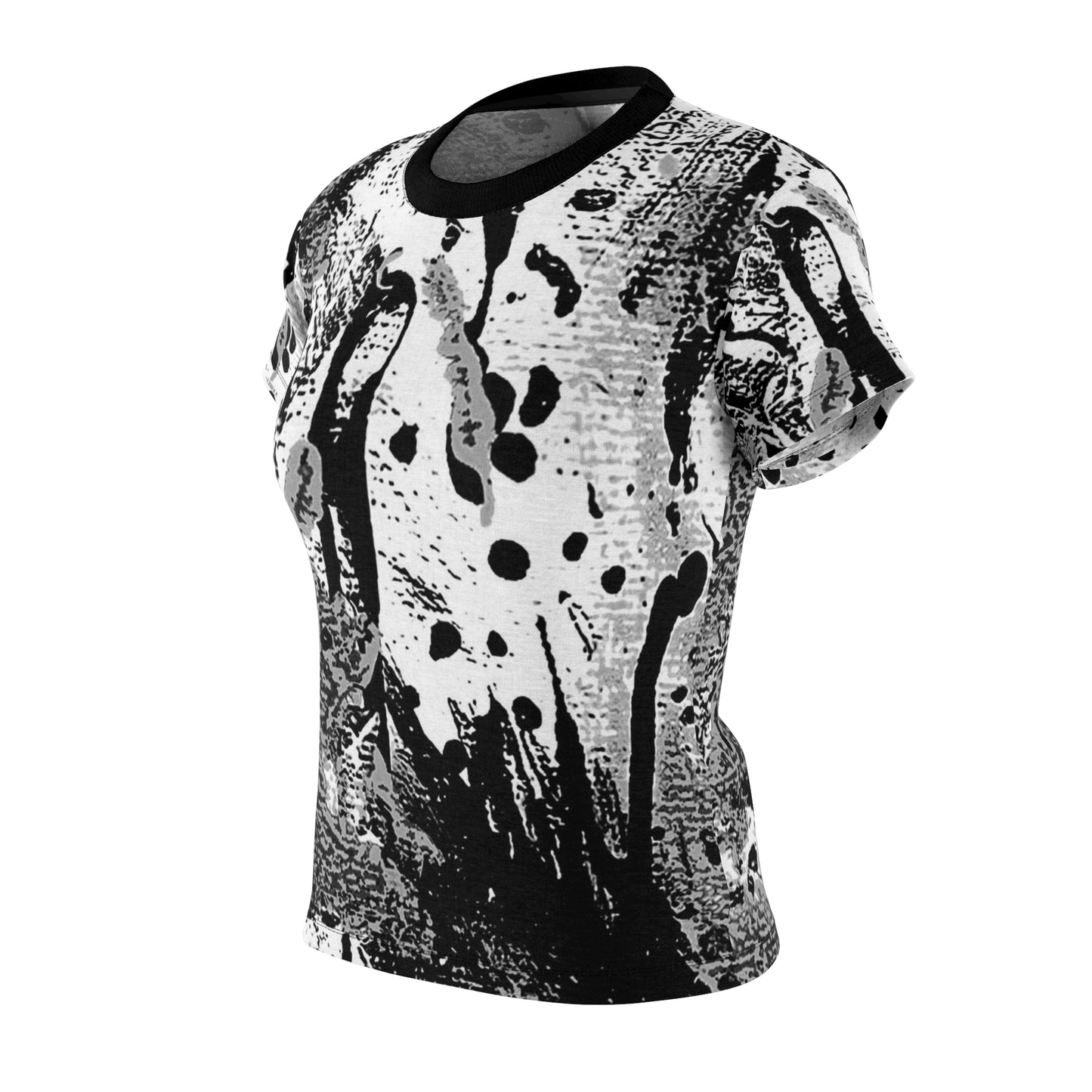 "Dreamy Love" (Cosmic Fusion - White/Black/Gray II) - Women's Crew Neck Tee (w/out heart)