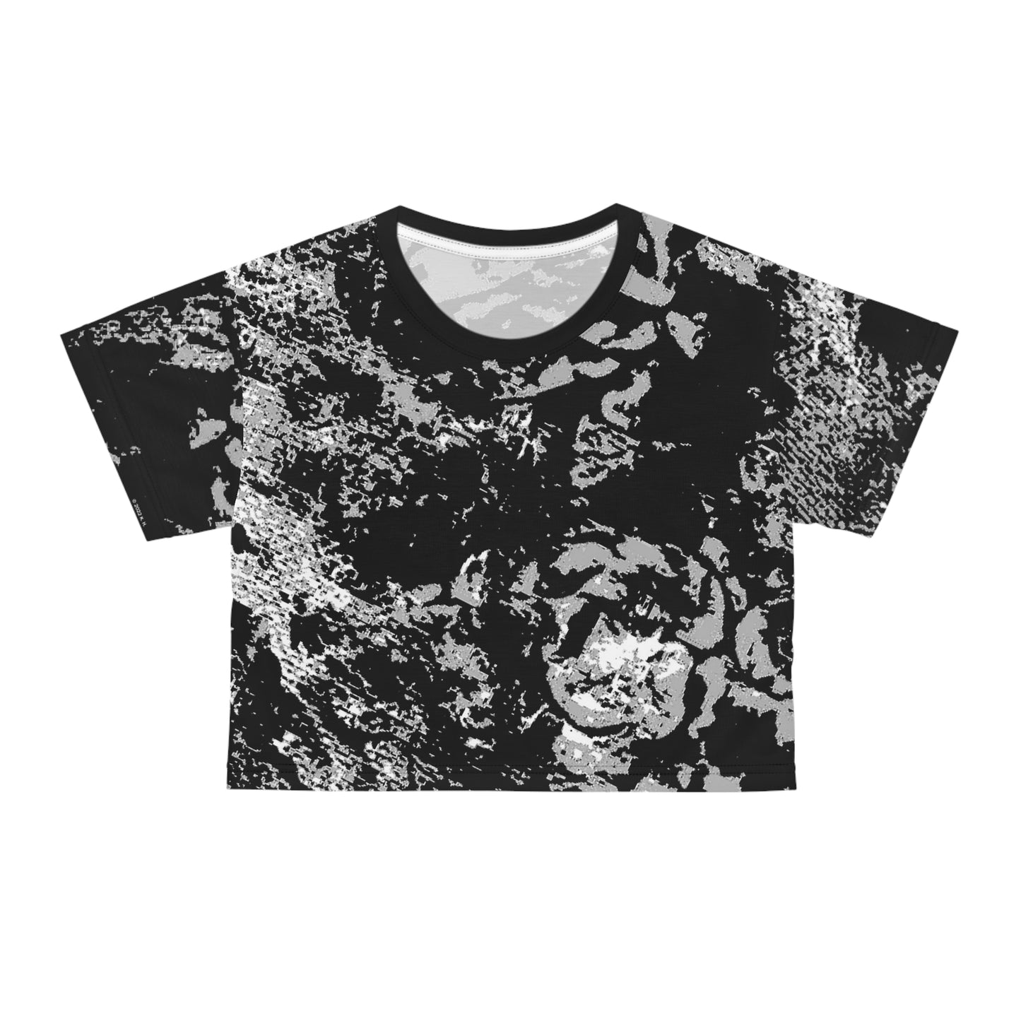 "Mystic Cube" (Cosmic Fusion - Medium Charcoal) - Crop Tee
