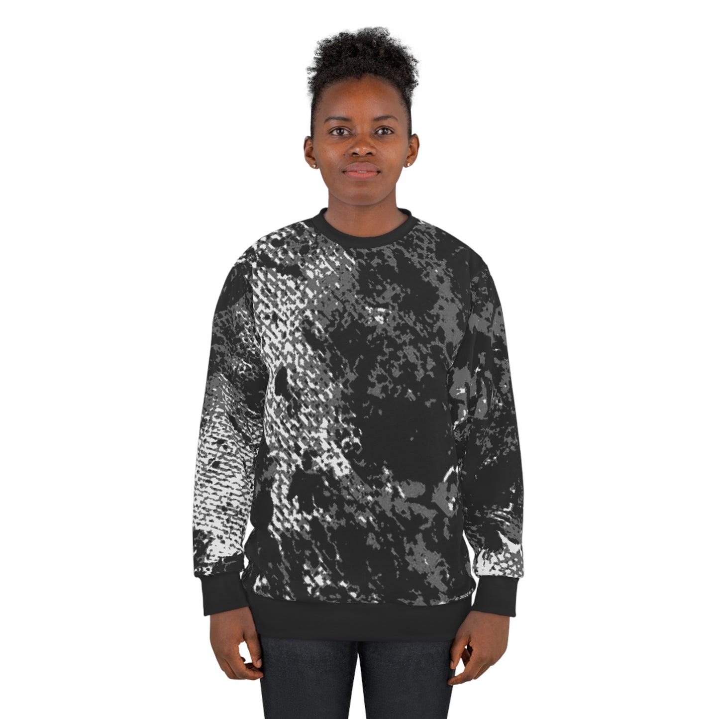 "Mystic Cube" (Cosmic Fusion - Dark Charcoal) - Unisex Sweatshirt