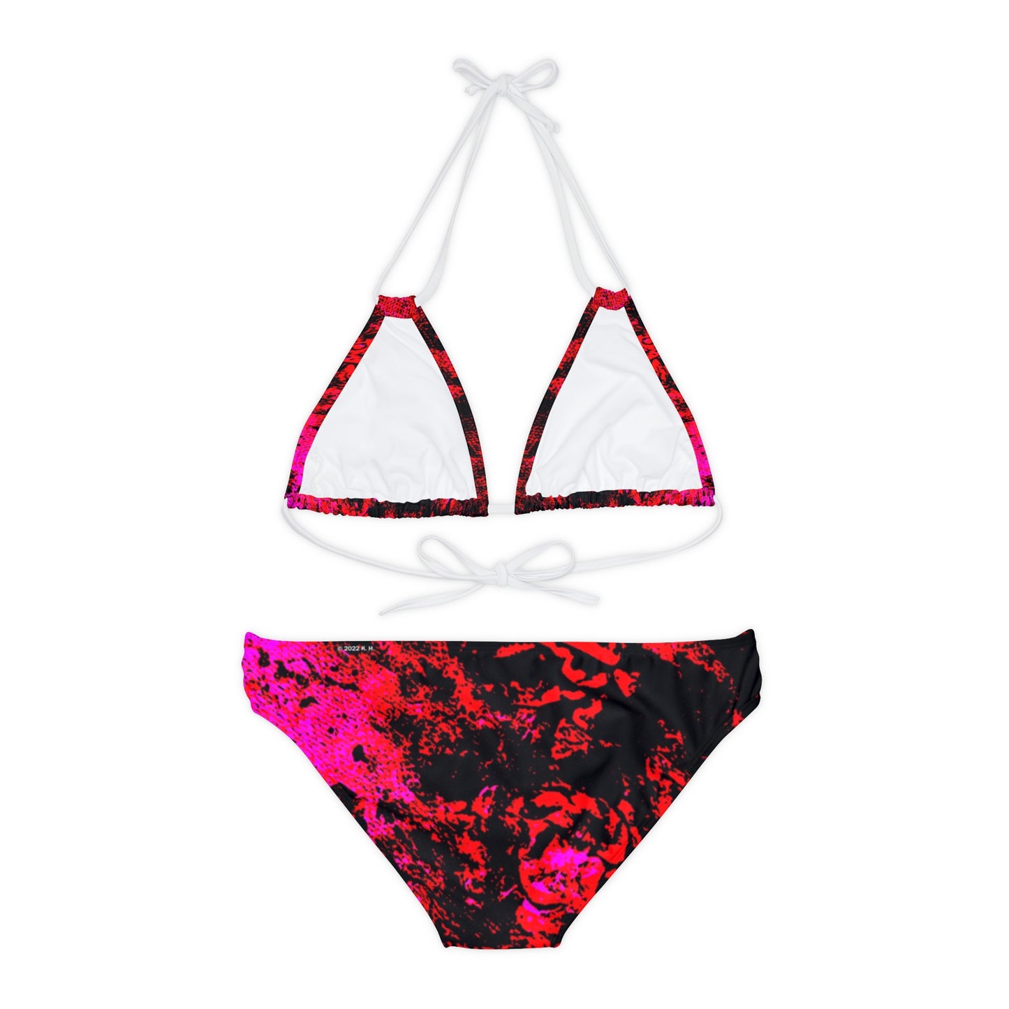 "Mystic Cube" (Cosmic Fusion - Scarlet) - Strappy Bikini Set