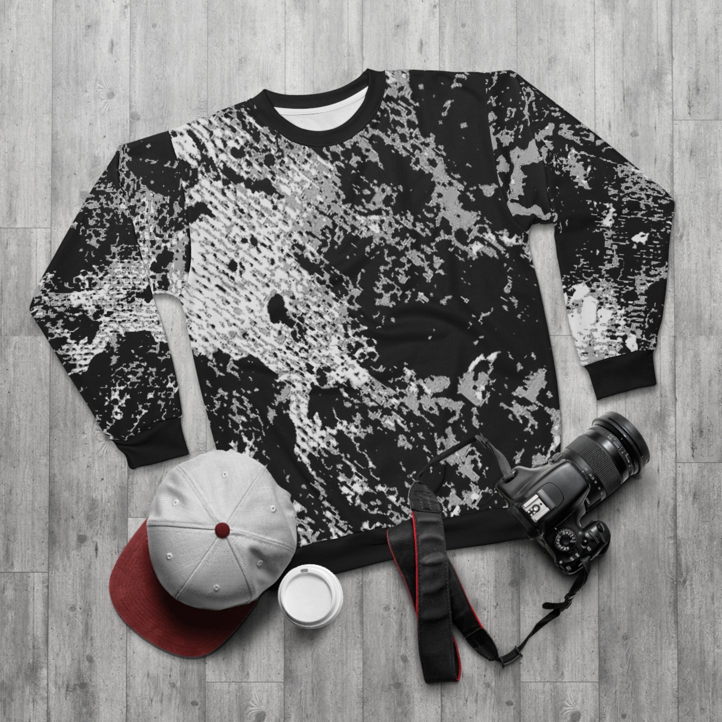 "Mystic Cube" (Cosmic Fusion - Medium Charcoal) - Unisex Sweatshirt