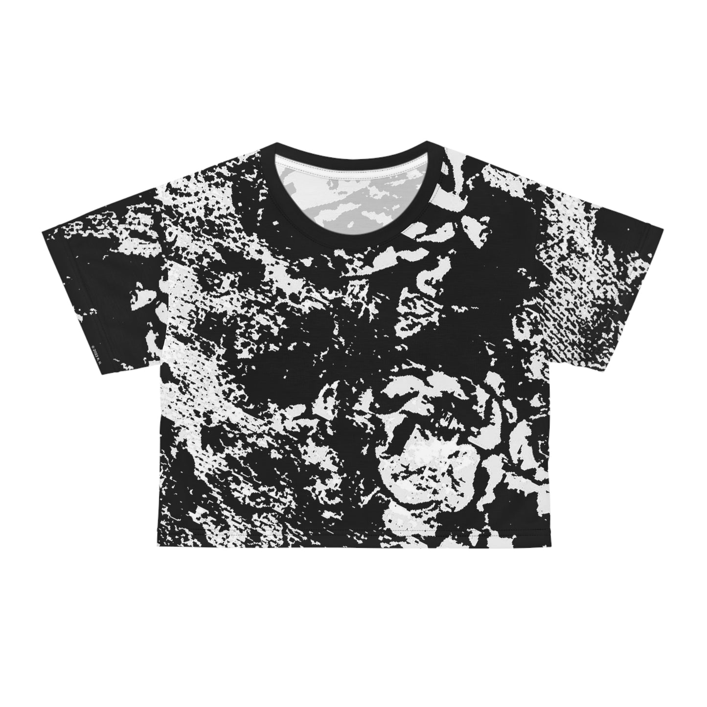 "Mystic Cube" (Cosmic Fusion - Light Charcoal) - Crop Tee