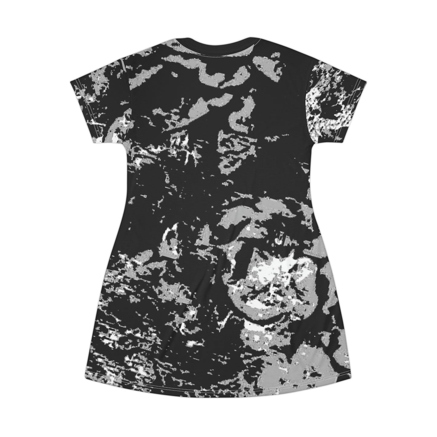 "Mystic Cube" (Cosmic Fusion - Medium Charcoal) - T-Shirt Dress