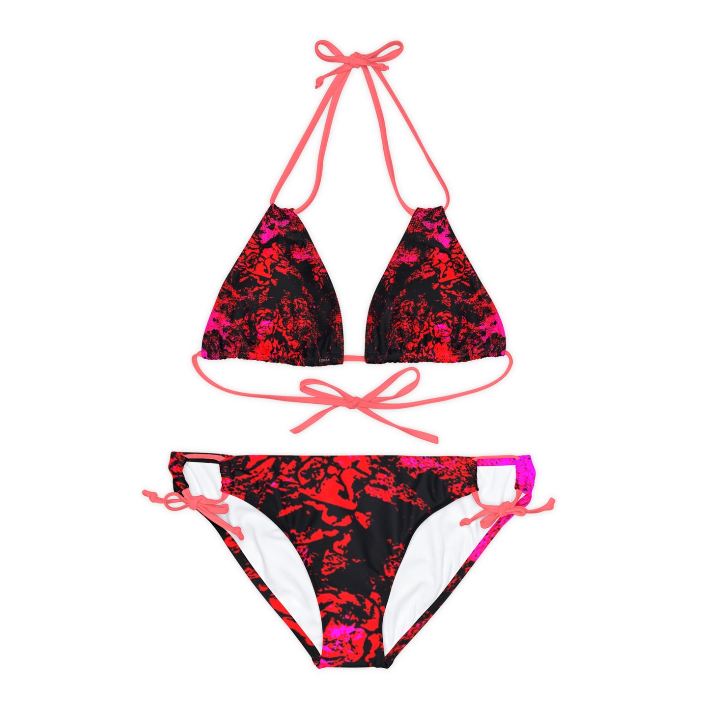 "Mystic Cube" (Cosmic Fusion - Scarlet) - Strappy Bikini Set