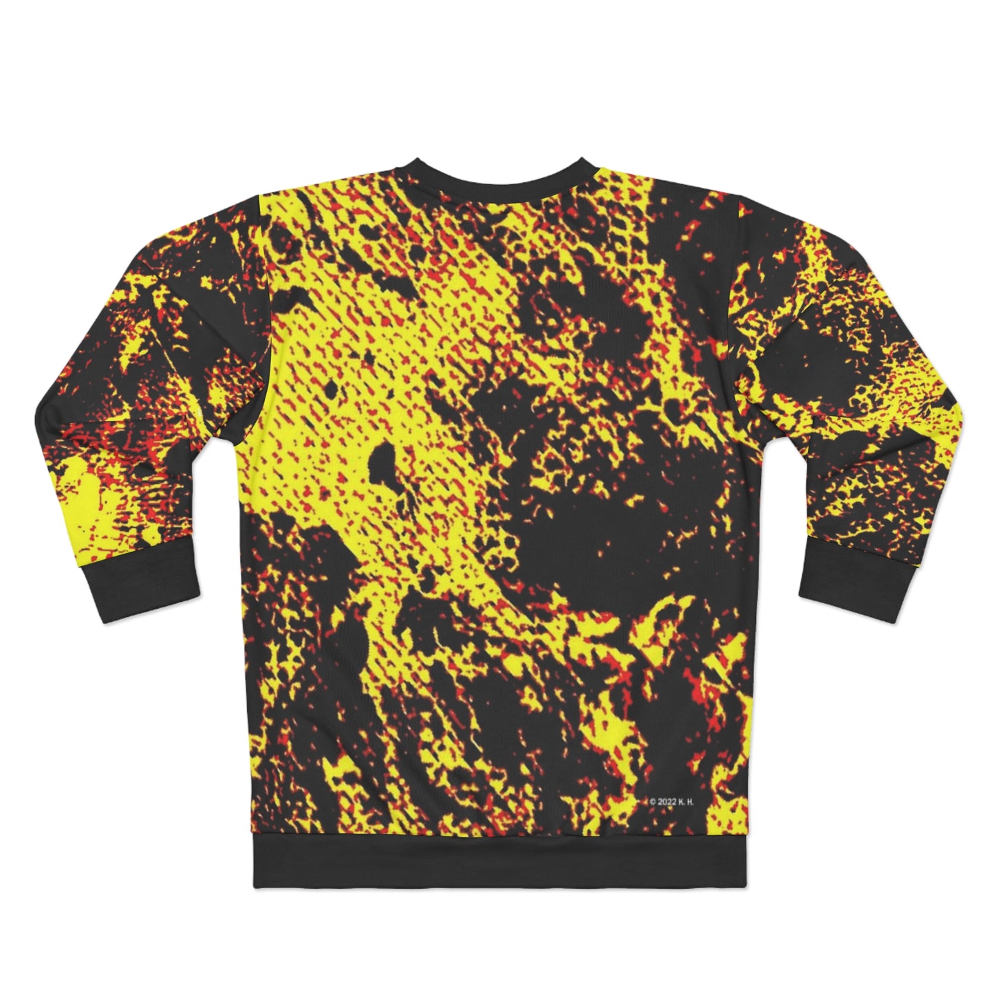 "Mystic Cube" (Cosmic Fusion - Neon Yellow) - Unisex Sweatshirt