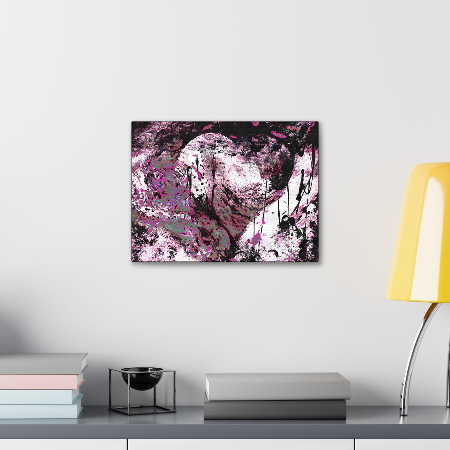 "Dreamy Love" (Cosmic Fusion - Angelic Pink) - Horizontal Canvas Gallery Wraps