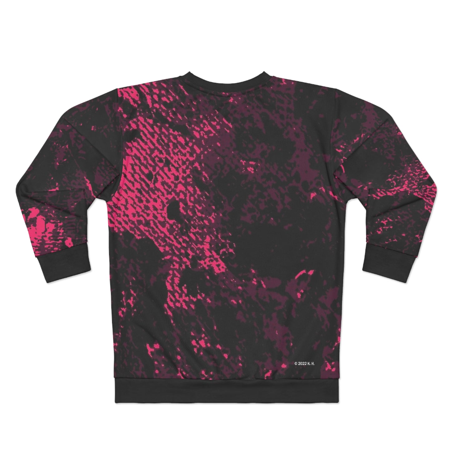 "Mystic Cube" (Cosmic Fusion - Dark Plum/Cherry) - Unisex Sweatshirt