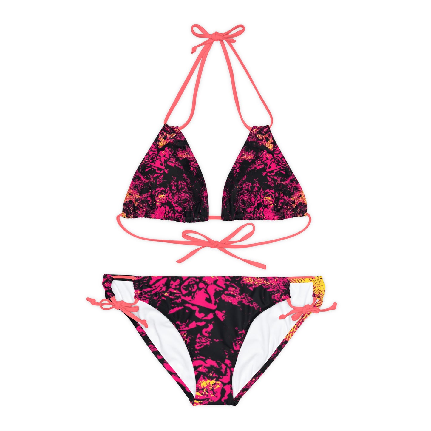 "Mystic Cube" (Cosmic Fusion - Magenta) - Strappy Bikini Set