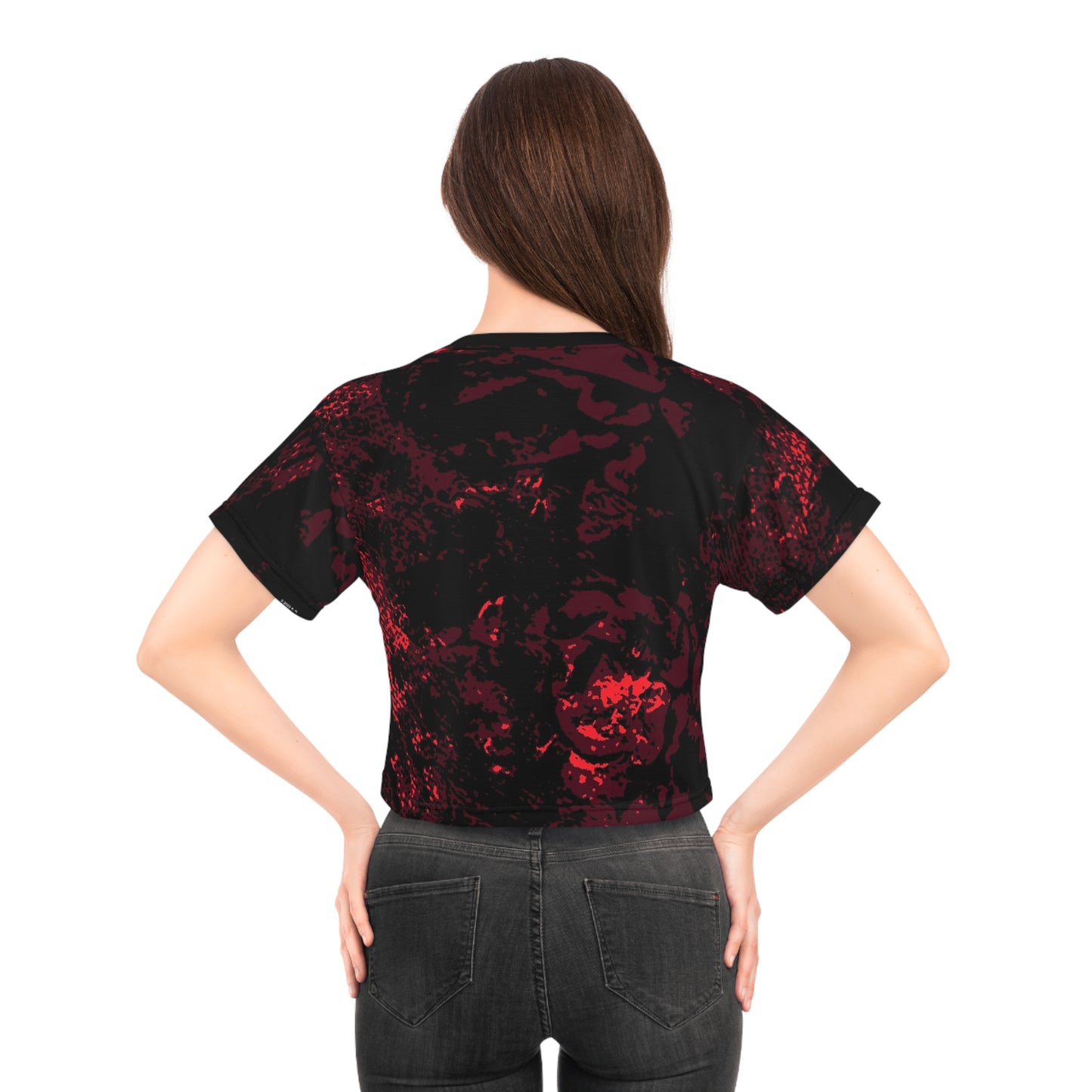 "Mystic Cube" (Cosmic Fusion - Maroon) - Crop Tee