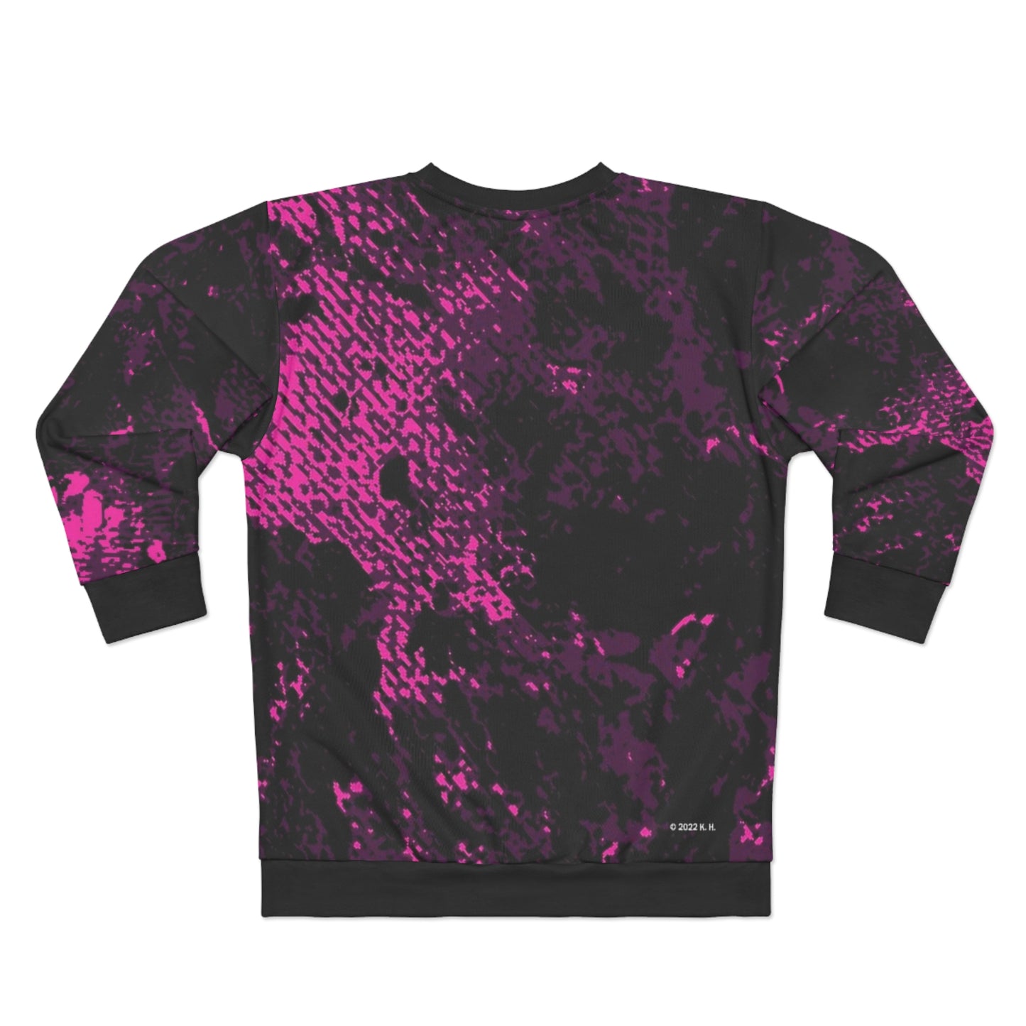 "Mystic Cube" (Cosmic Fusion - Dark Violet/Magenta) - Unisex Sweatshirt
