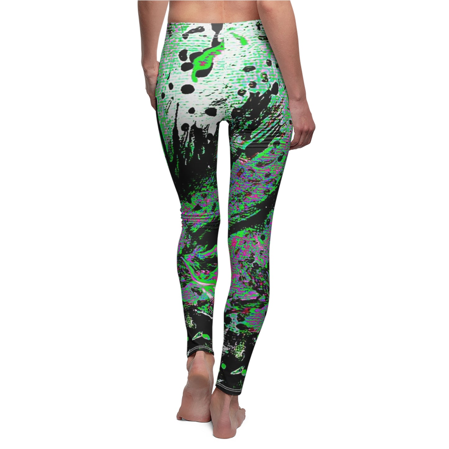 "Dreamy Love" (Cosmic Fusion - Shamrock Green) - Casual Leggings