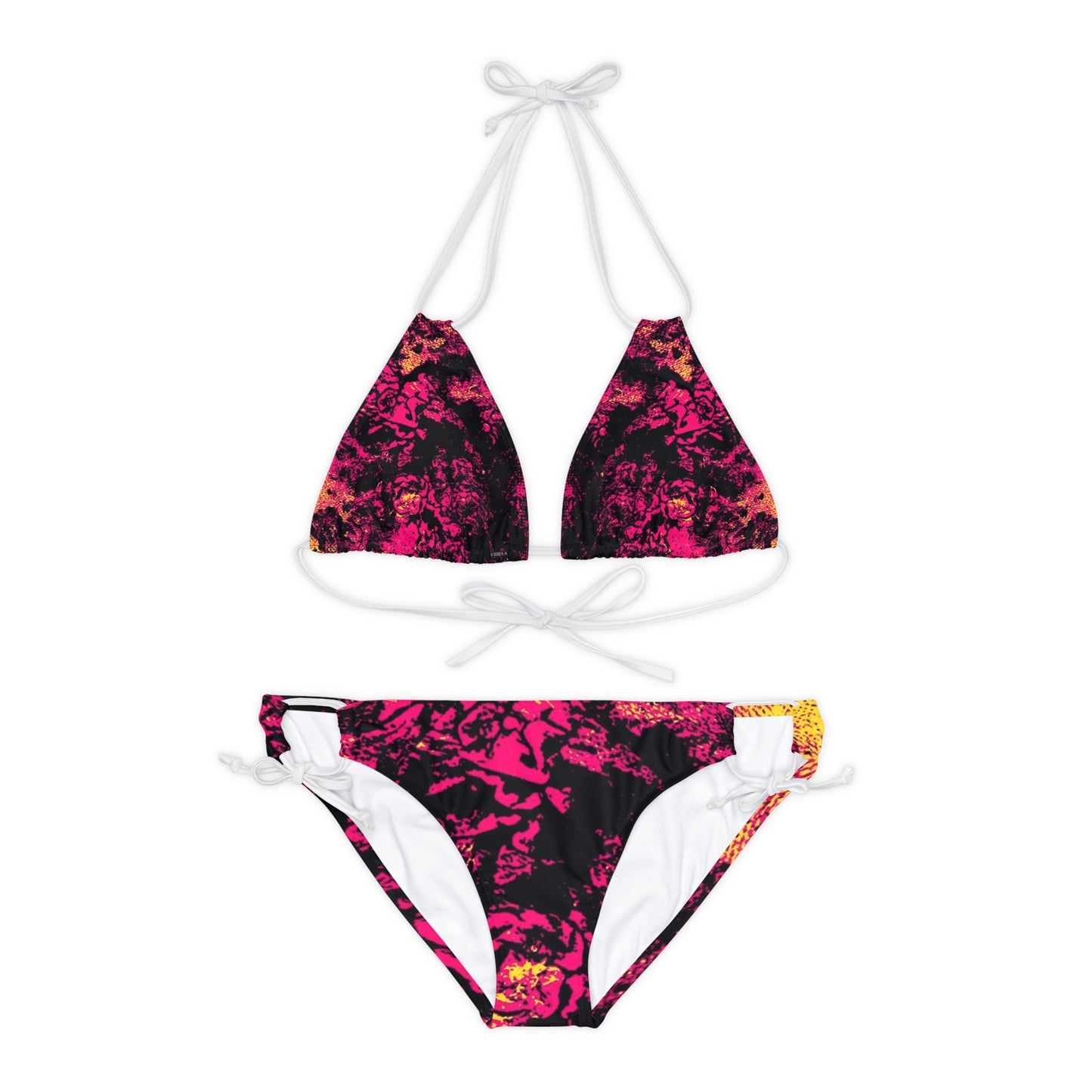 "Mystic Cube" (Cosmic Fusion - Magenta) - Strappy Bikini Set
