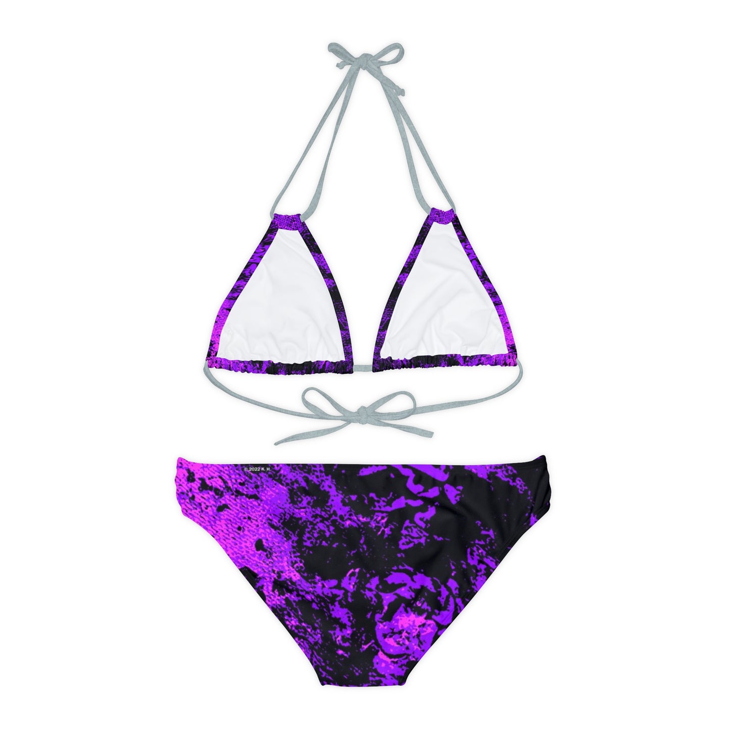 "Mystic Cube" (Cosmic Fusion - Violet) - Strappy Bikini Set