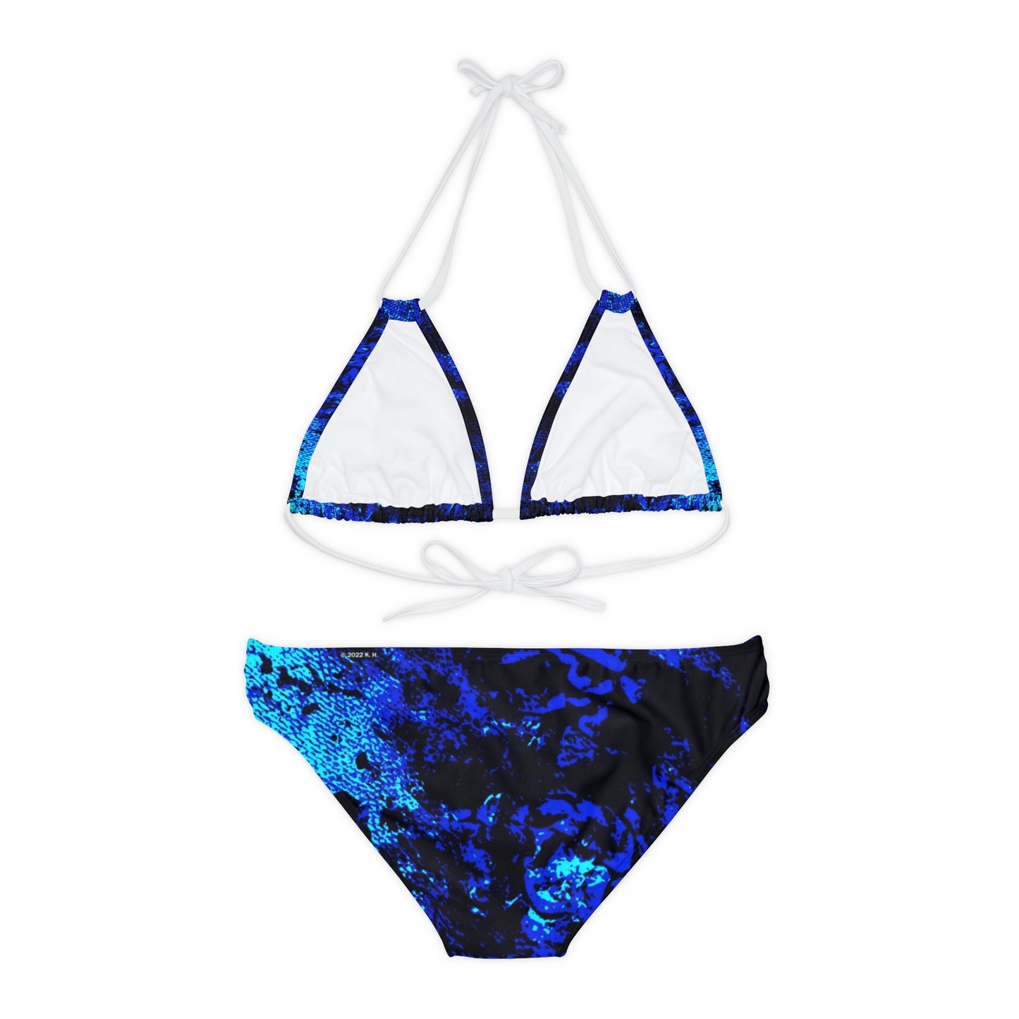 "Mystic Cube" (Cosmic Fusion - Sapphire) - Strappy Bikini Set