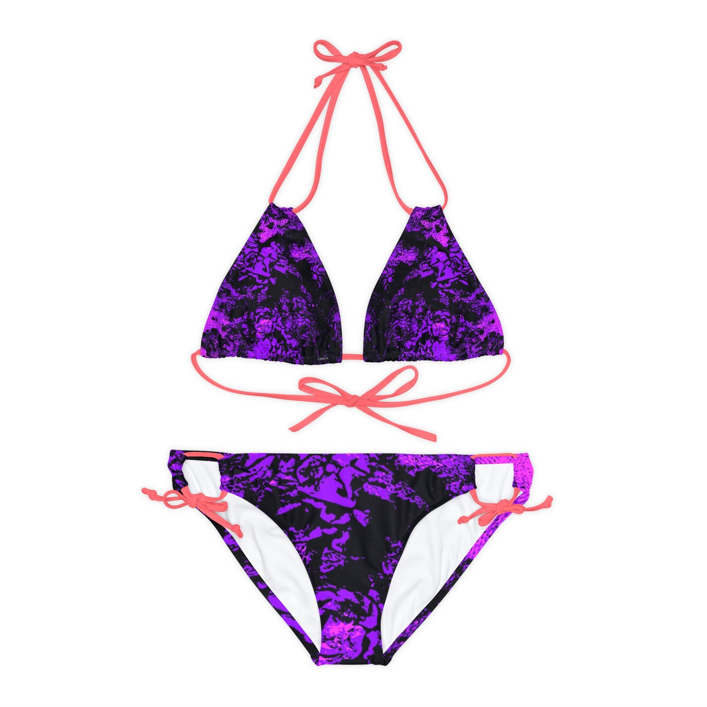 "Mystic Cube" (Cosmic Fusion - Violet) - Strappy Bikini Set