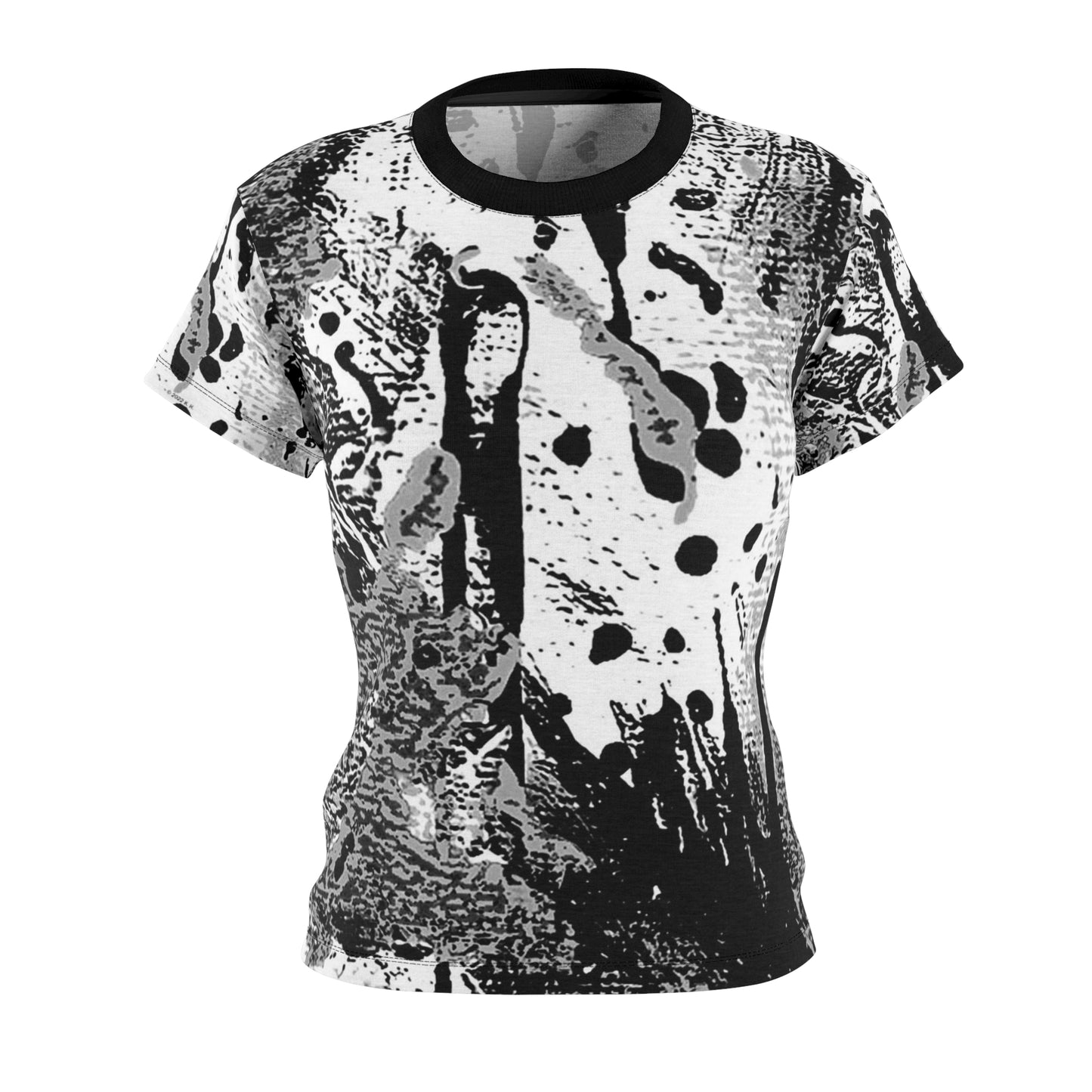 "Dreamy Love" (Cosmic Fusion - White/Black/Gray II) - Women's Crew Neck Tee (w/out heart)