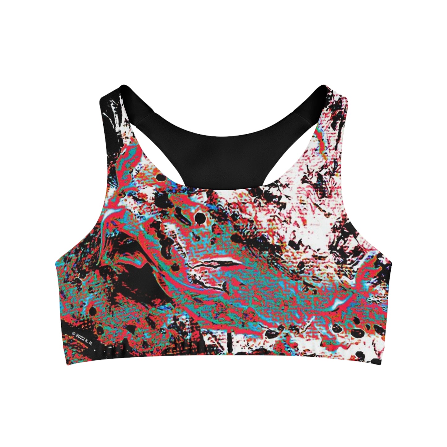 "Dreamy Love" (Cosmic Fusion - Persimmon) - Seamless Sports Bra