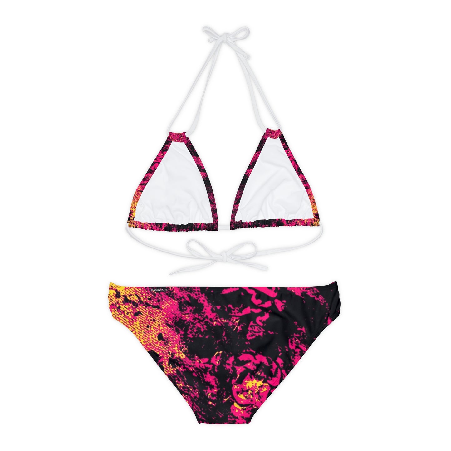 "Mystic Cube" (Cosmic Fusion - Magenta) - Strappy Bikini Set