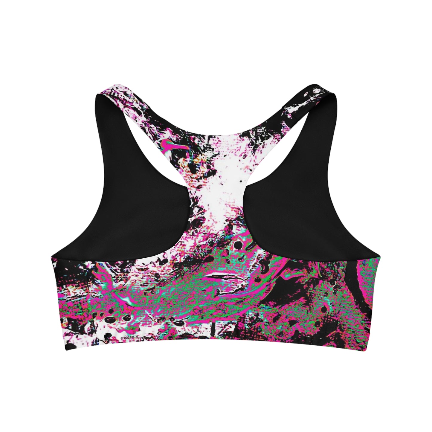 "Dreamy Love" (Cosmic Fusion - Magenta) - Seamless Sports Bra
