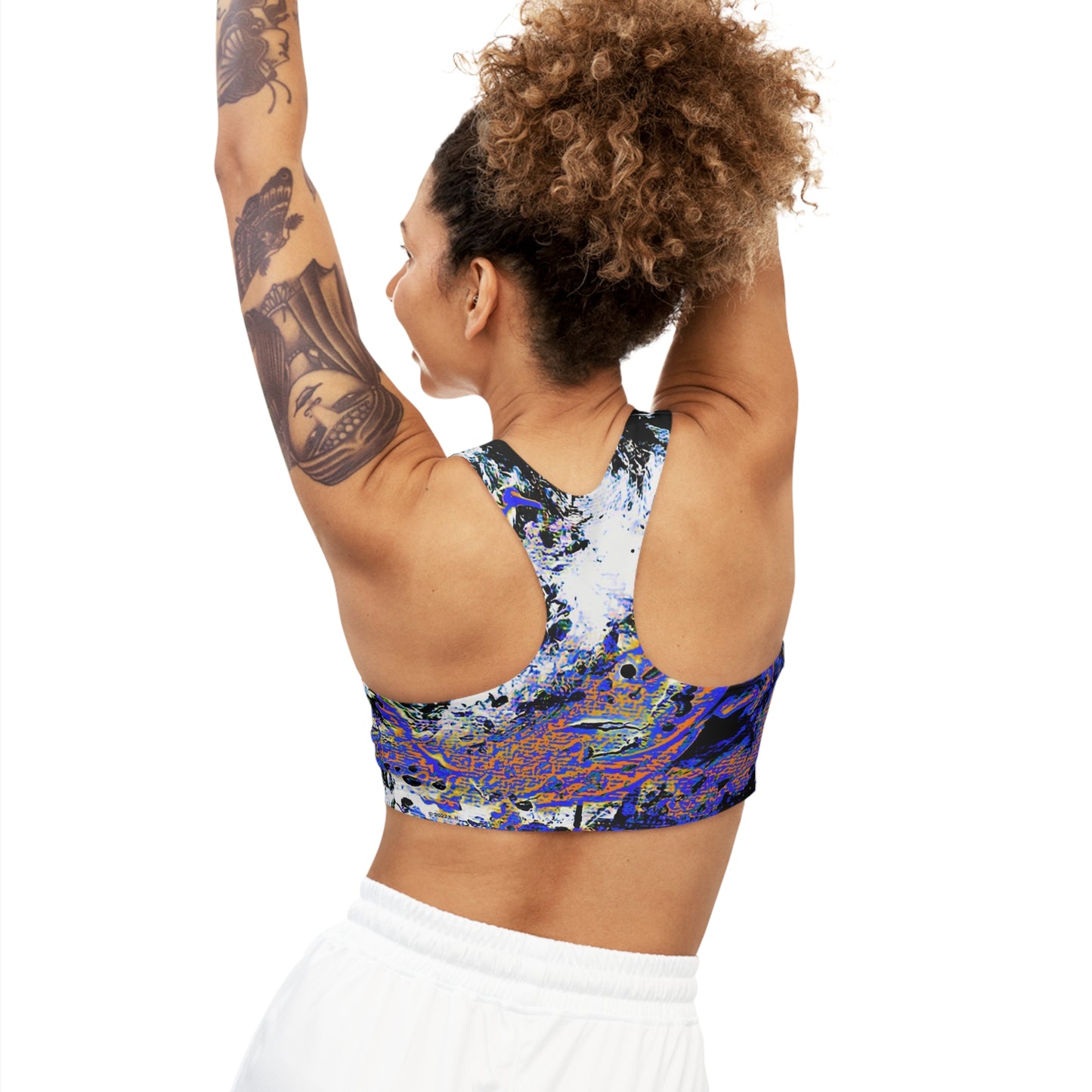 "Dreamy Love" (Cosmic Fusion - Sapphire) - Seamless Sports Bra