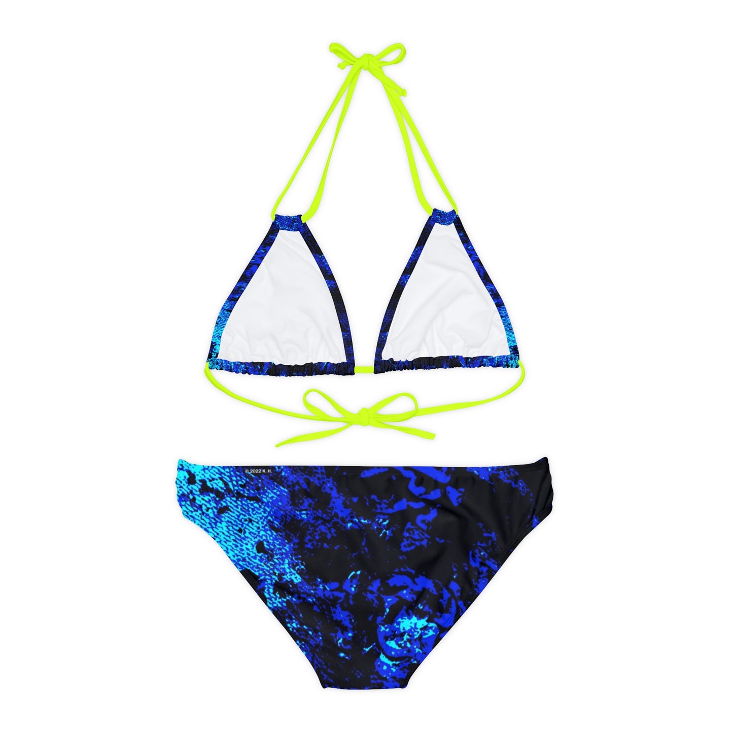 "Mystic Cube" (Cosmic Fusion - Sapphire) - Strappy Bikini Set