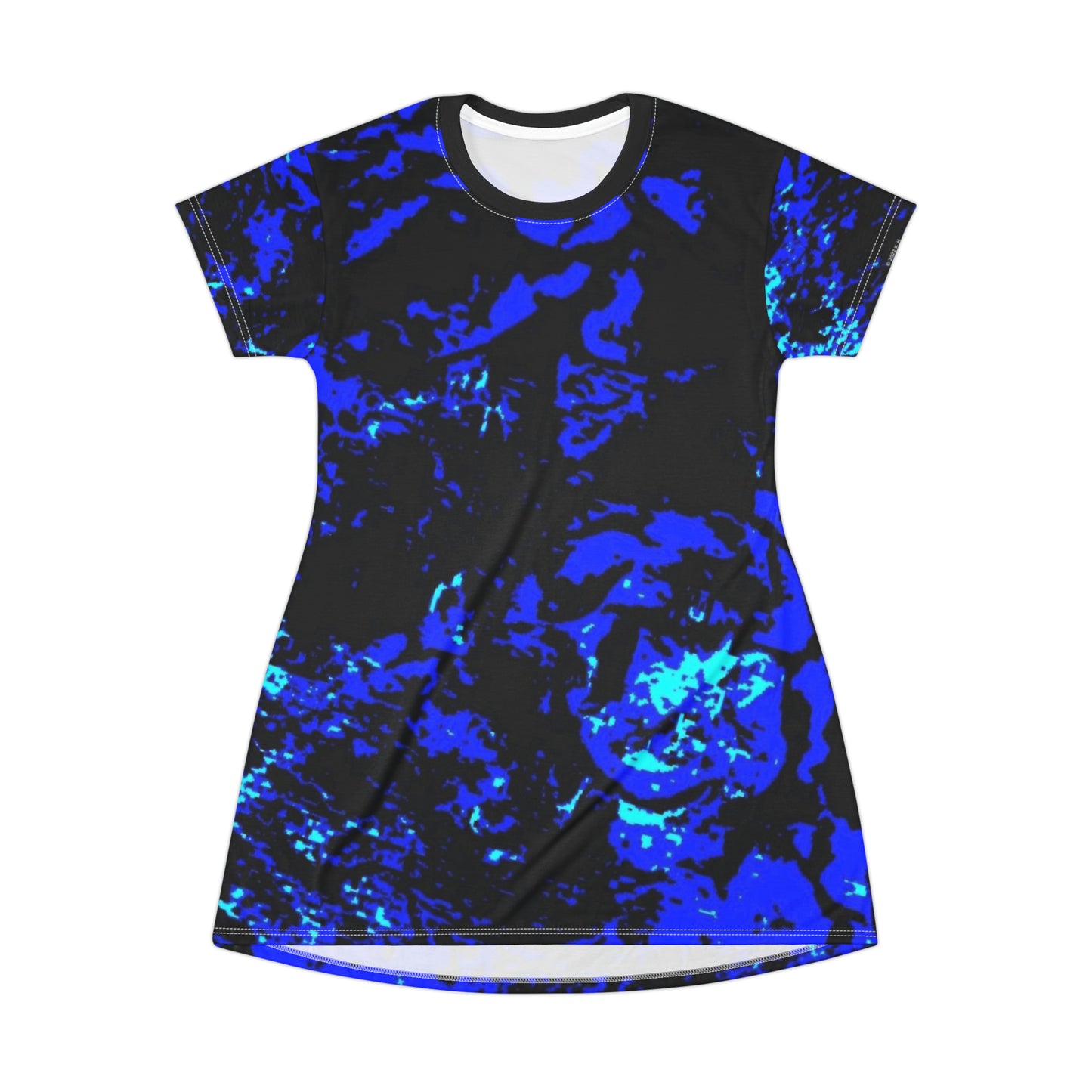 "Mystic Cube" (Cosmic Fusion - Indigo) - T-Shirt Dress
