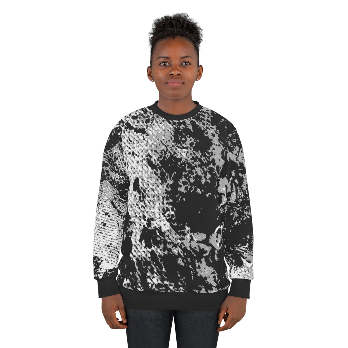 "Mystic Cube" (Cosmic Fusion - Medium Charcoal) - Unisex Sweatshirt