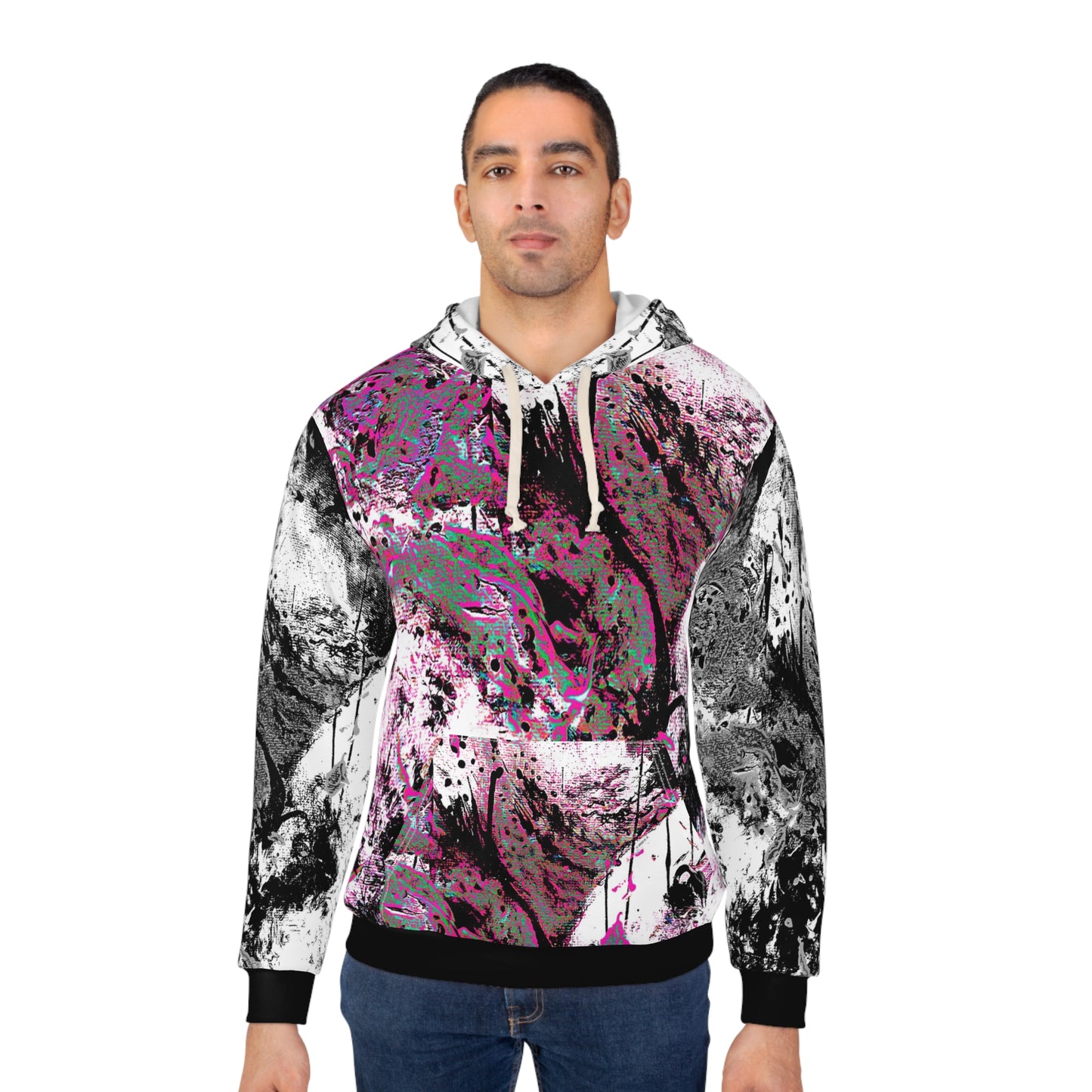 Dreamy Love - (Cosmic Fusion - Magenta) AOP Unisex Pullover Hoodie