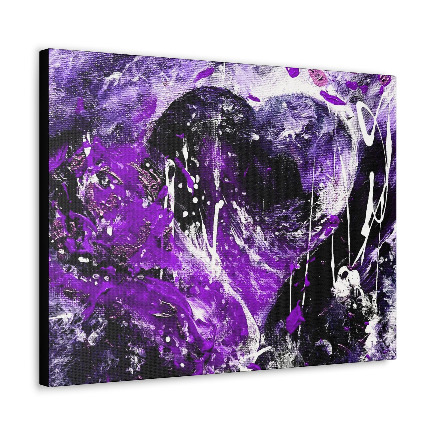 "Dreamy Love" (Violet/Lavender) - Horizontal Canvas Gallery Wraps