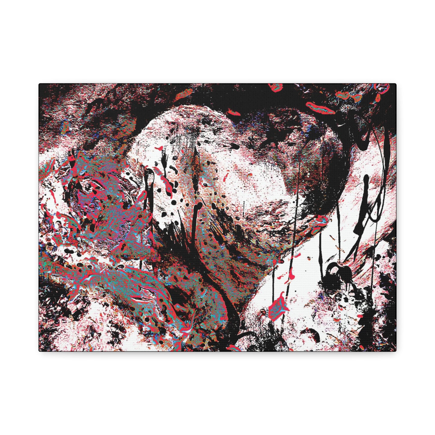 "Dreamy Love" (Cosmic Fusion - Persimmon) - Horizontal Canvas Gallery Wraps