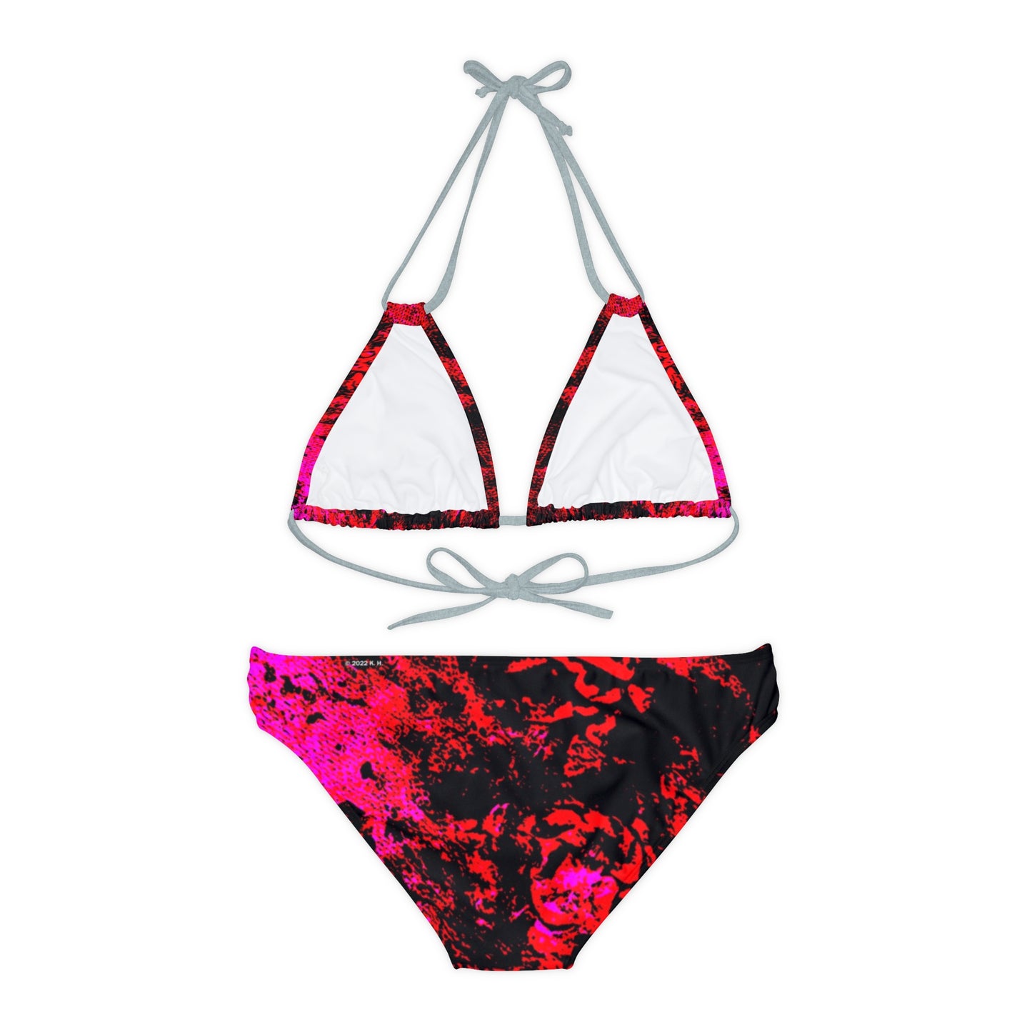 "Mystic Cube" (Cosmic Fusion - Scarlet) - Strappy Bikini Set