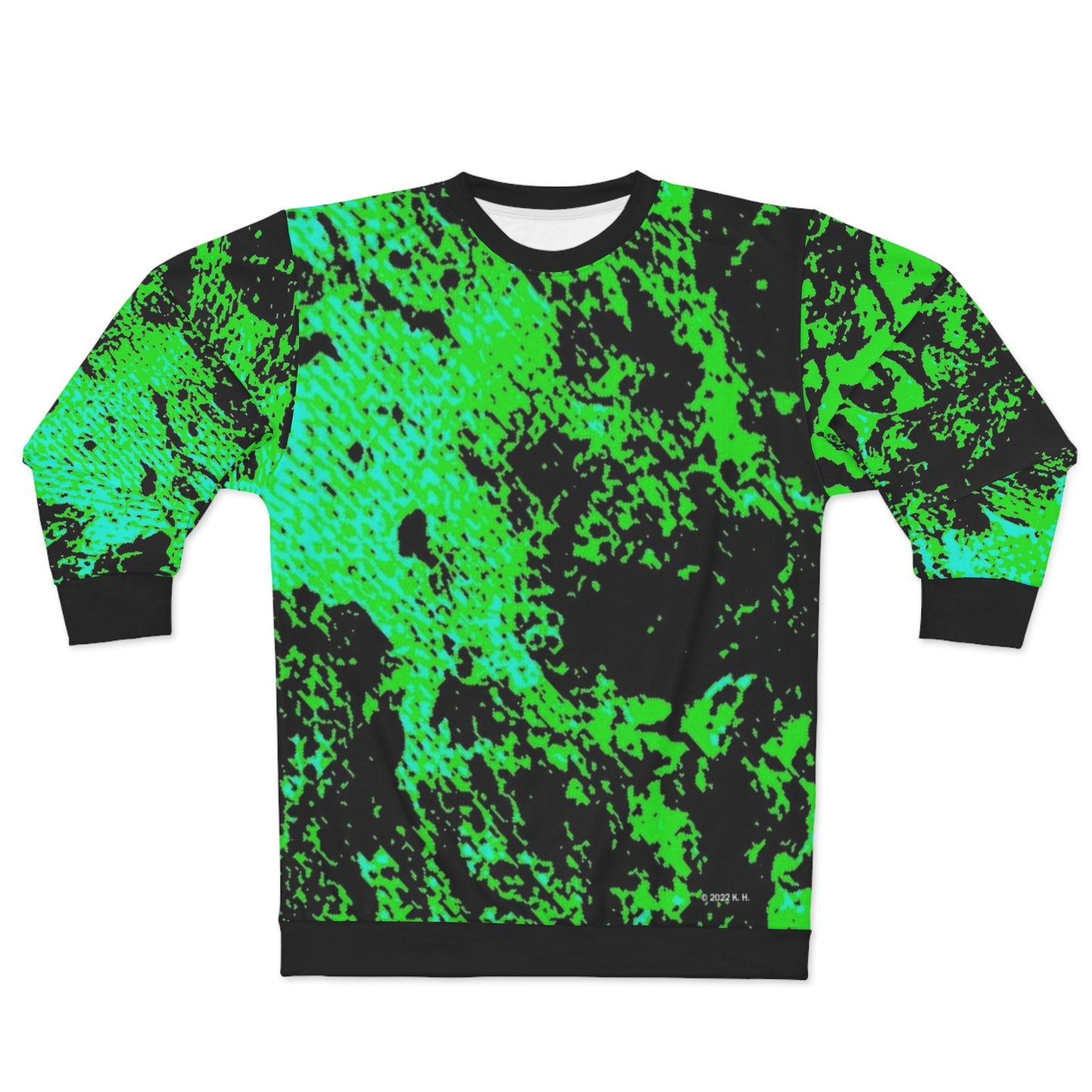 "Mystic Cube" (Cosmic Fusion - Shamrock Green) - Unisex Sweatshirt
