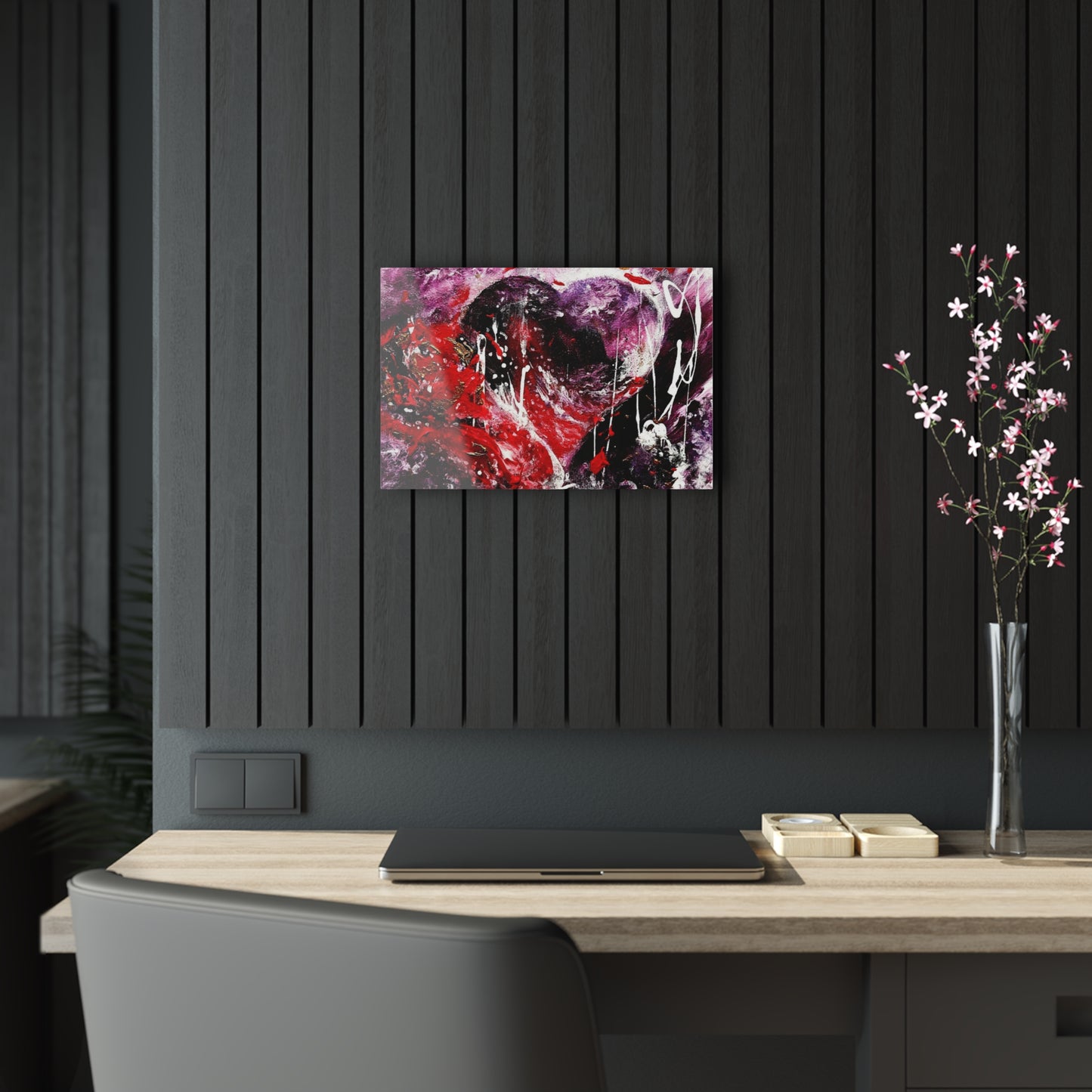 "Dreamy Love" (Scarlet/Plum) - Acrylic Prints