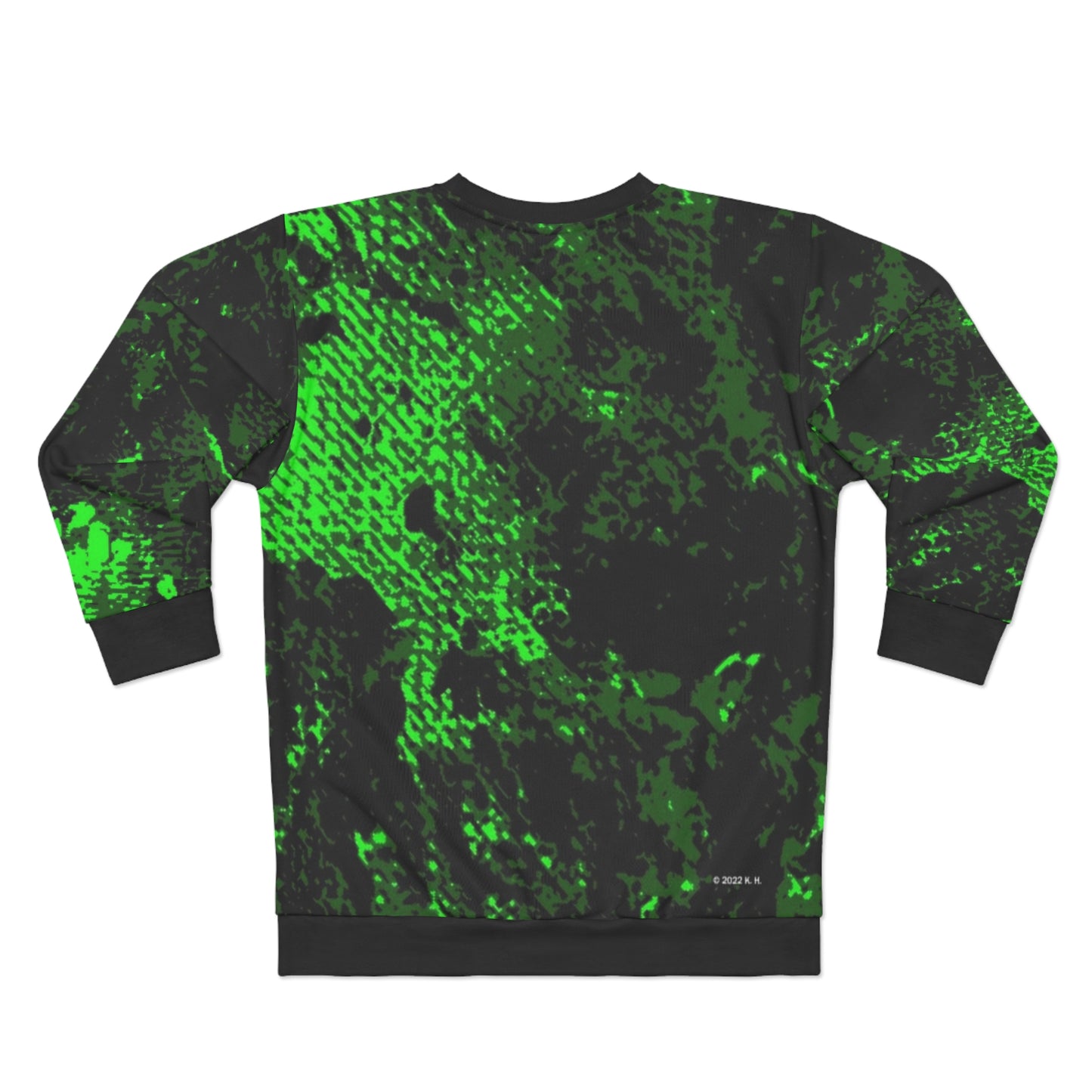 "Mystic Cube" (Cosmic Fusion - Emerald Green) - Unisex Sweatshirt