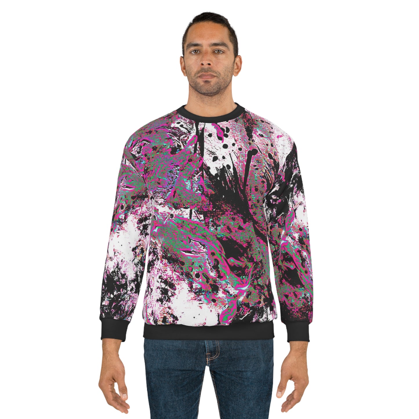 "Dreamy Love" (Cosmic Fusion - Magenta) - Unisex Sweatshirt (w/ heart)