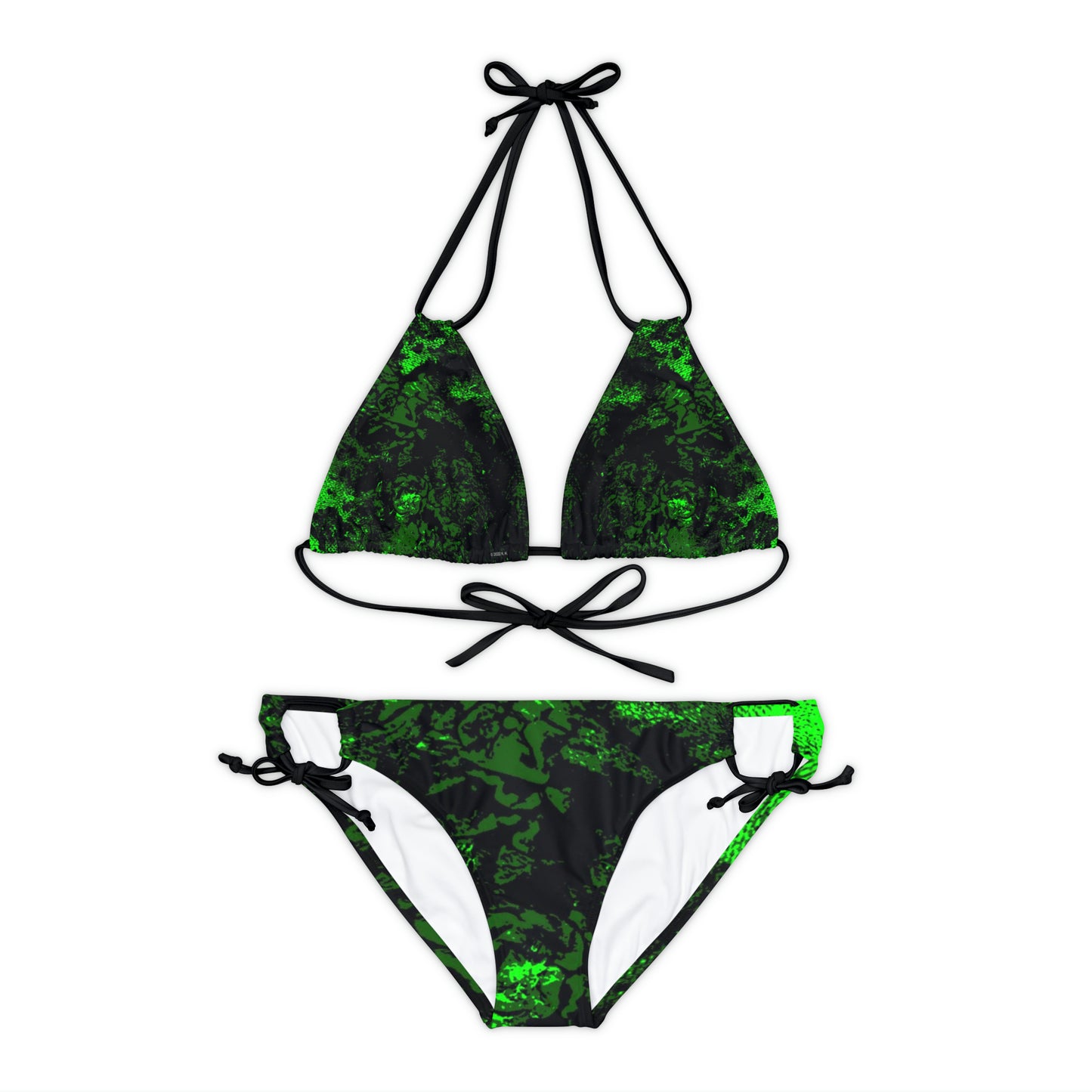 "Mystic Cube" (Cosmic Fusion - Emerald) - Strappy Bikini Set
