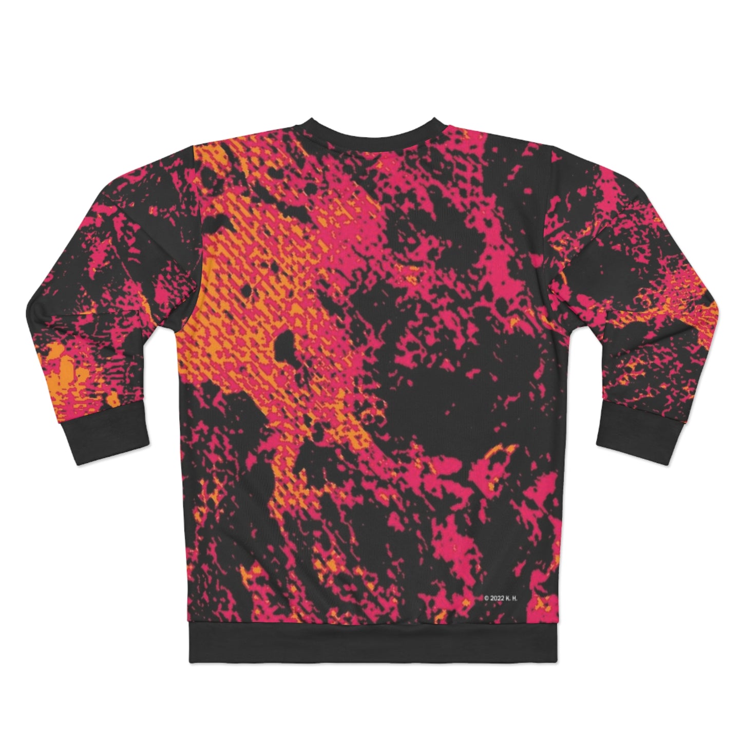 "Mystic Cube" (Cosmic Fusion - Magenta/Orange) - Unisex Sweatshirt