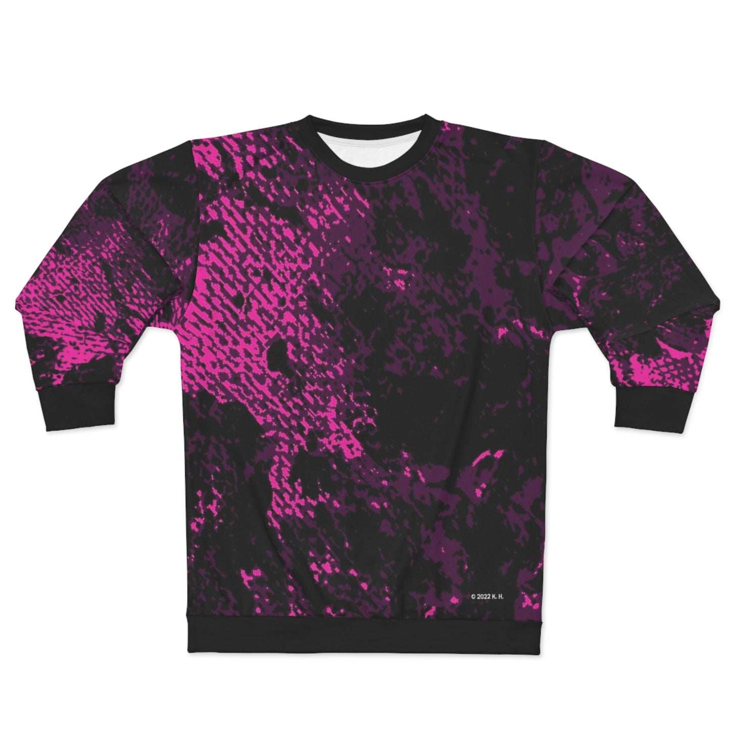 "Mystic Cube" (Cosmic Fusion - Dark Violet/Magenta) - Unisex Sweatshirt