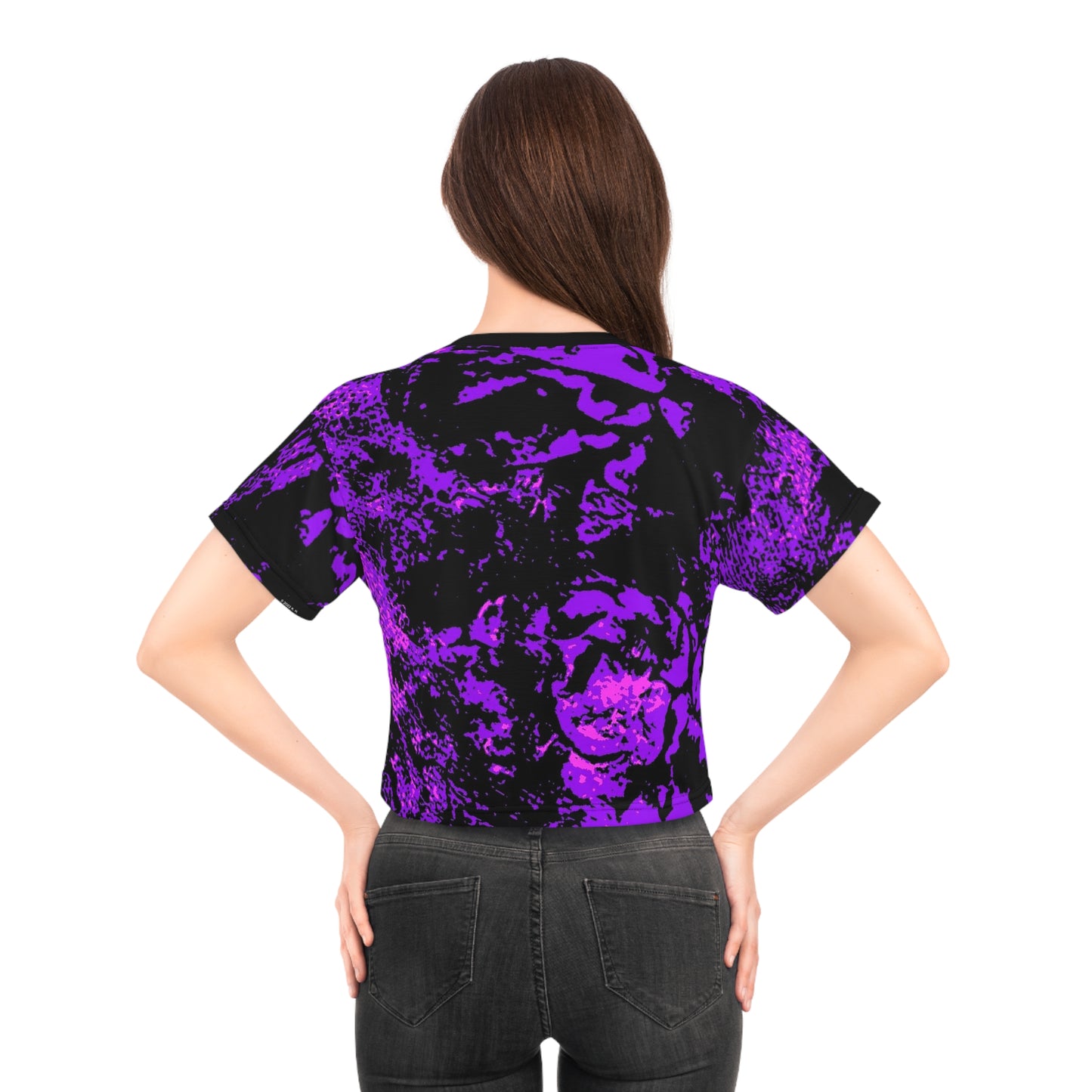 "Mystic Cube" (Cosmic Fusion - Violet) - Crop Tee
