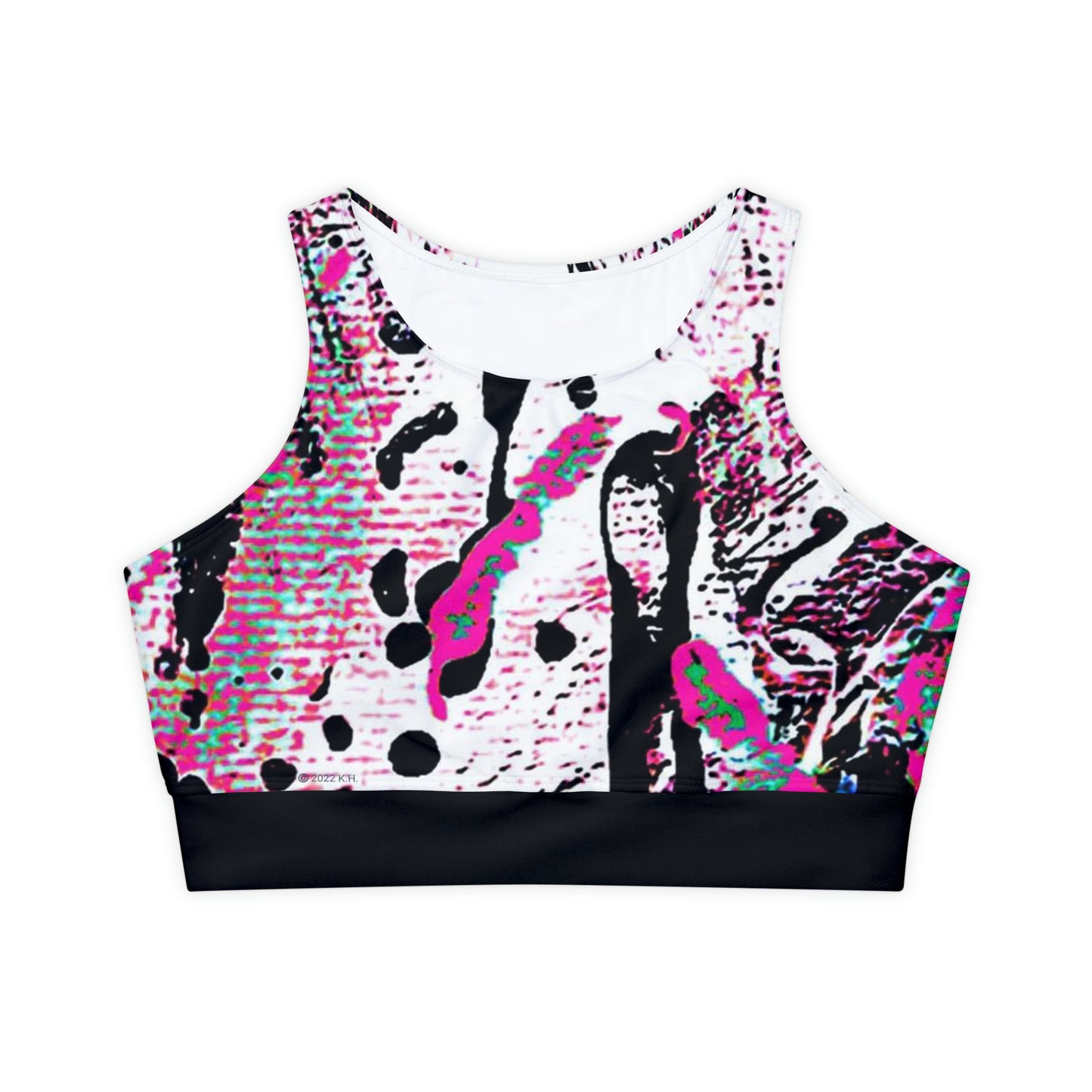 "Dreamy Love" (Cosmic Fusion - Magenta) - Fully Lined, Padded Sports Bra