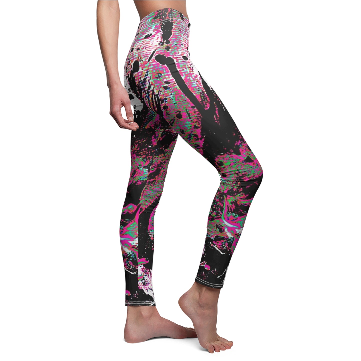 "Dreamy Love" (Cosmic Fusion - Magenta) - Casual Leggings
