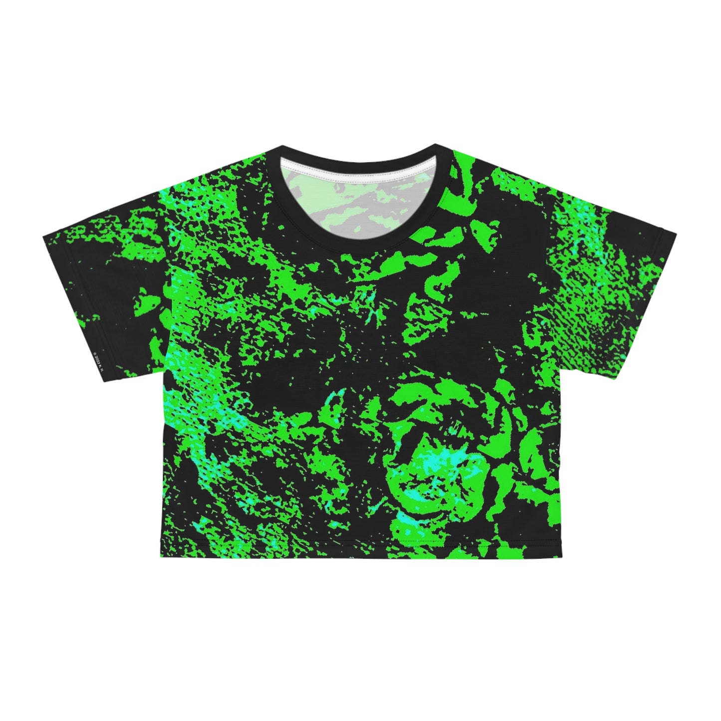 "Mystic Cube" (Cosmic Fusion - Shamrock Green) - Crop Tee