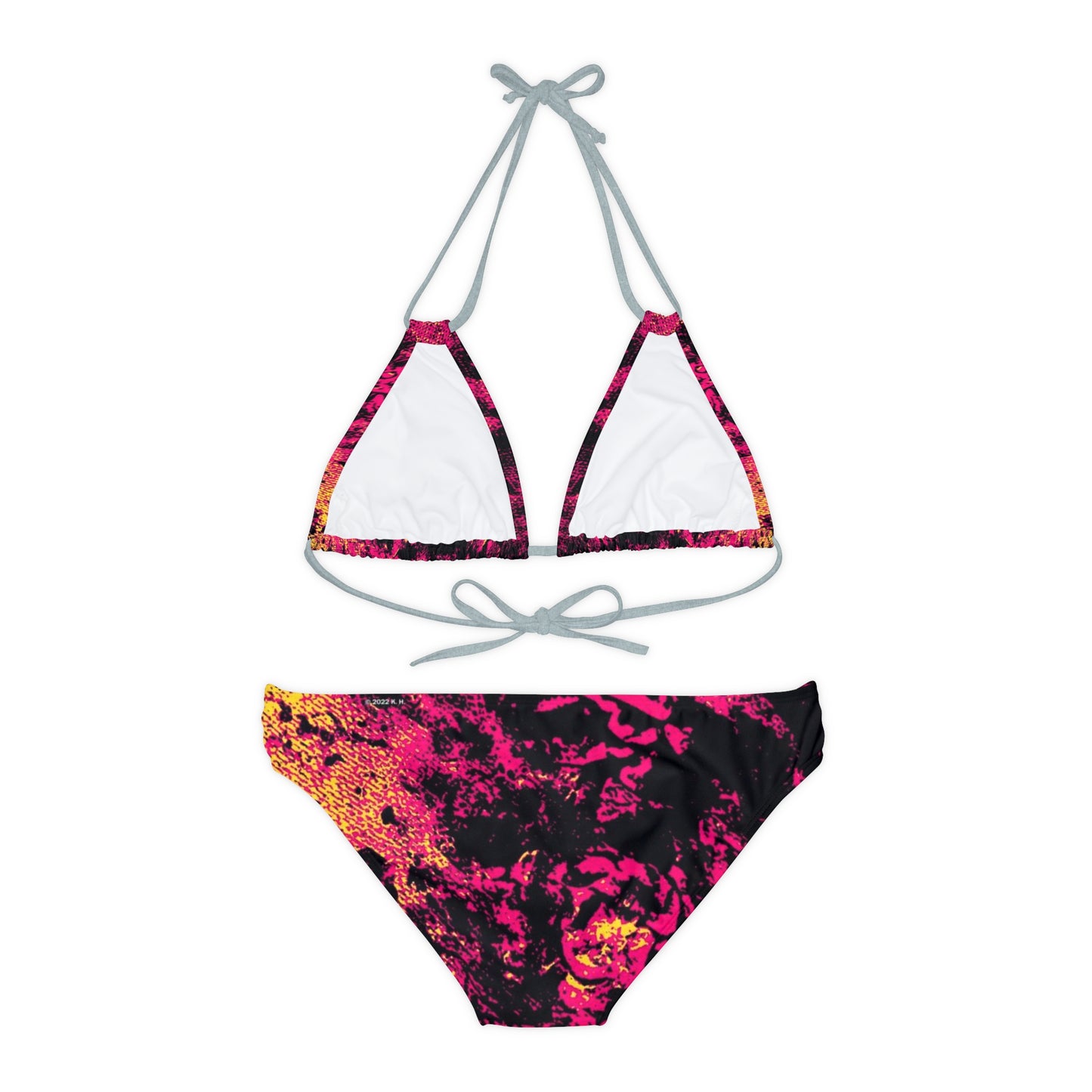 "Mystic Cube" (Cosmic Fusion - Magenta) - Strappy Bikini Set