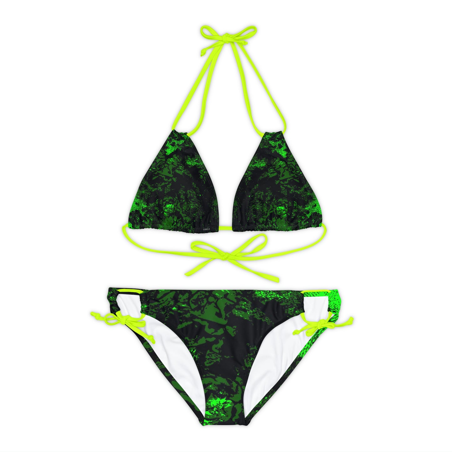 "Mystic Cube" (Cosmic Fusion - Emerald) - Strappy Bikini Set