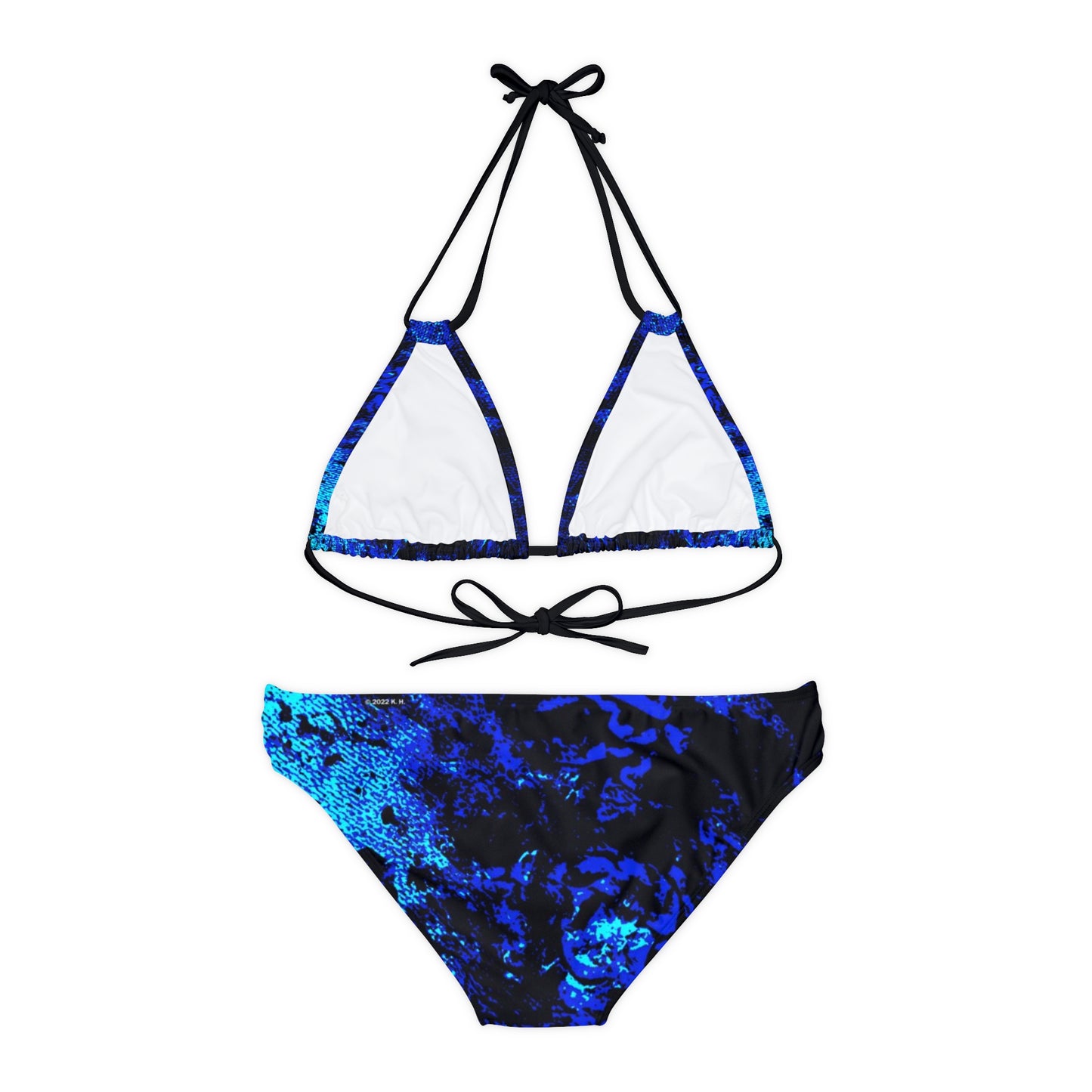 "Mystic Cube" (Cosmic Fusion - Sapphire) - Strappy Bikini Set