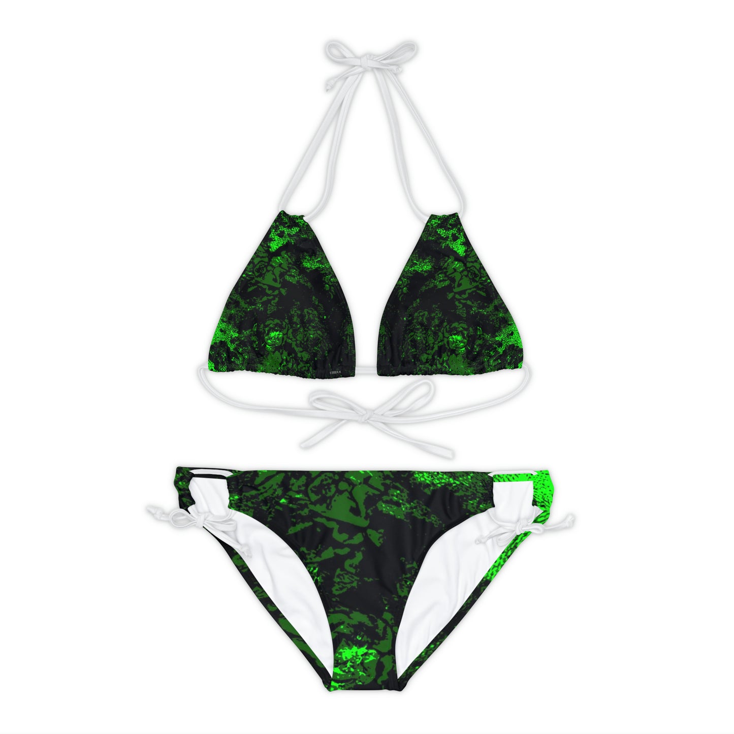 "Mystic Cube" (Cosmic Fusion - Emerald) - Strappy Bikini Set