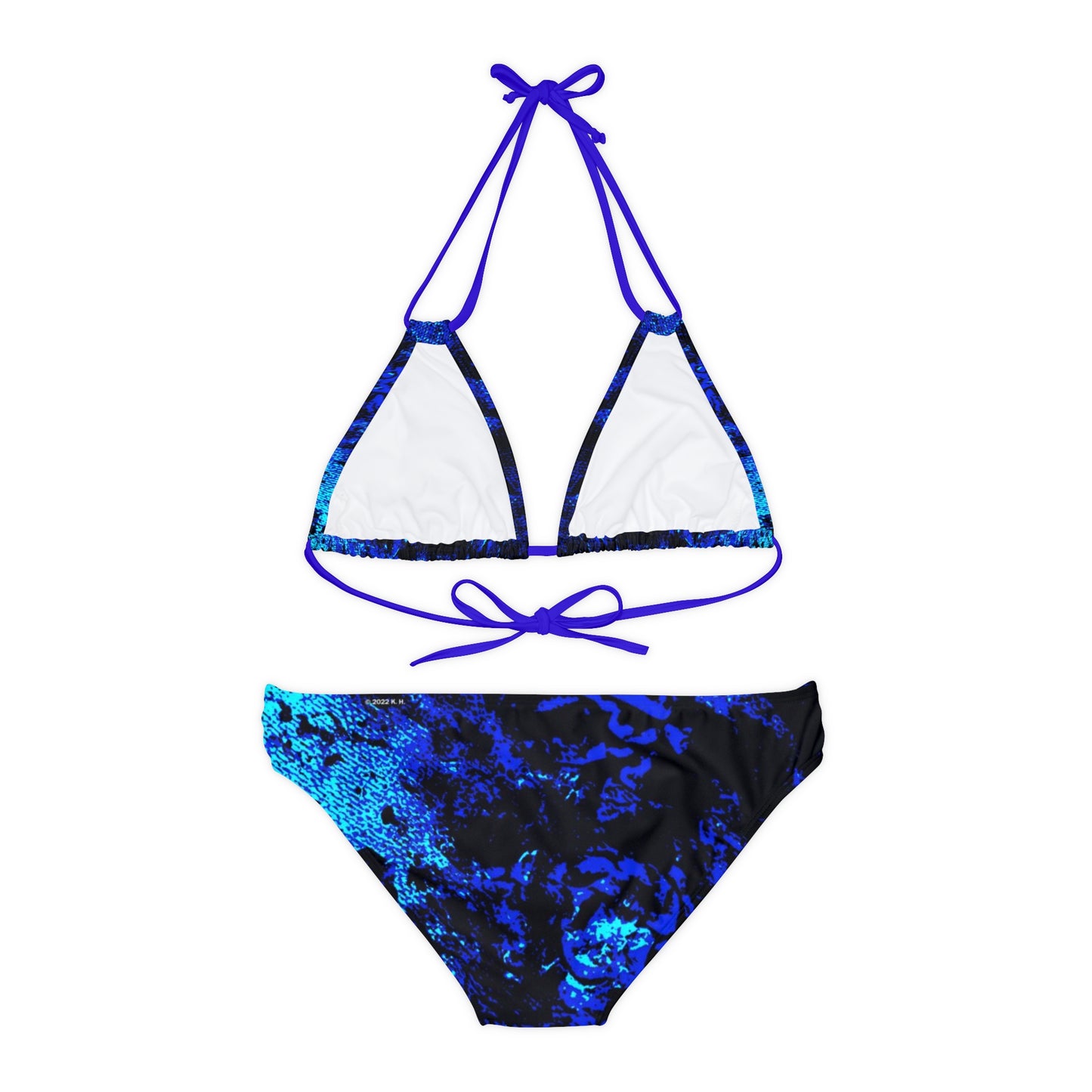 "Mystic Cube" (Cosmic Fusion - Sapphire) - Strappy Bikini Set