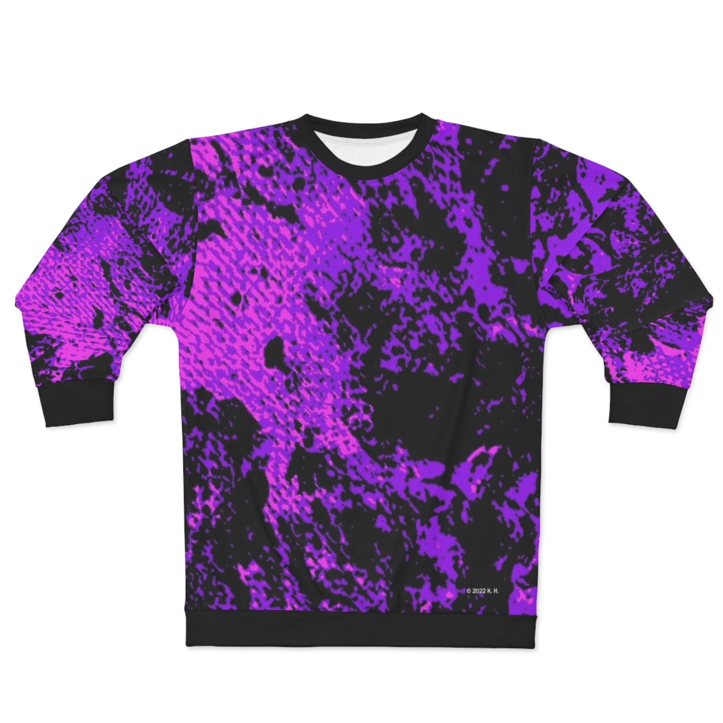 "Mystic Cube" (Cosmic Fusion - Violet/Hot Pink) - Unisex Sweatshirt