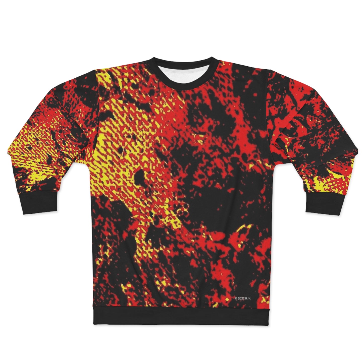 "Mystic Cube" (Cosmic Fusion - Persimmon) - Unisex Sweatshirt