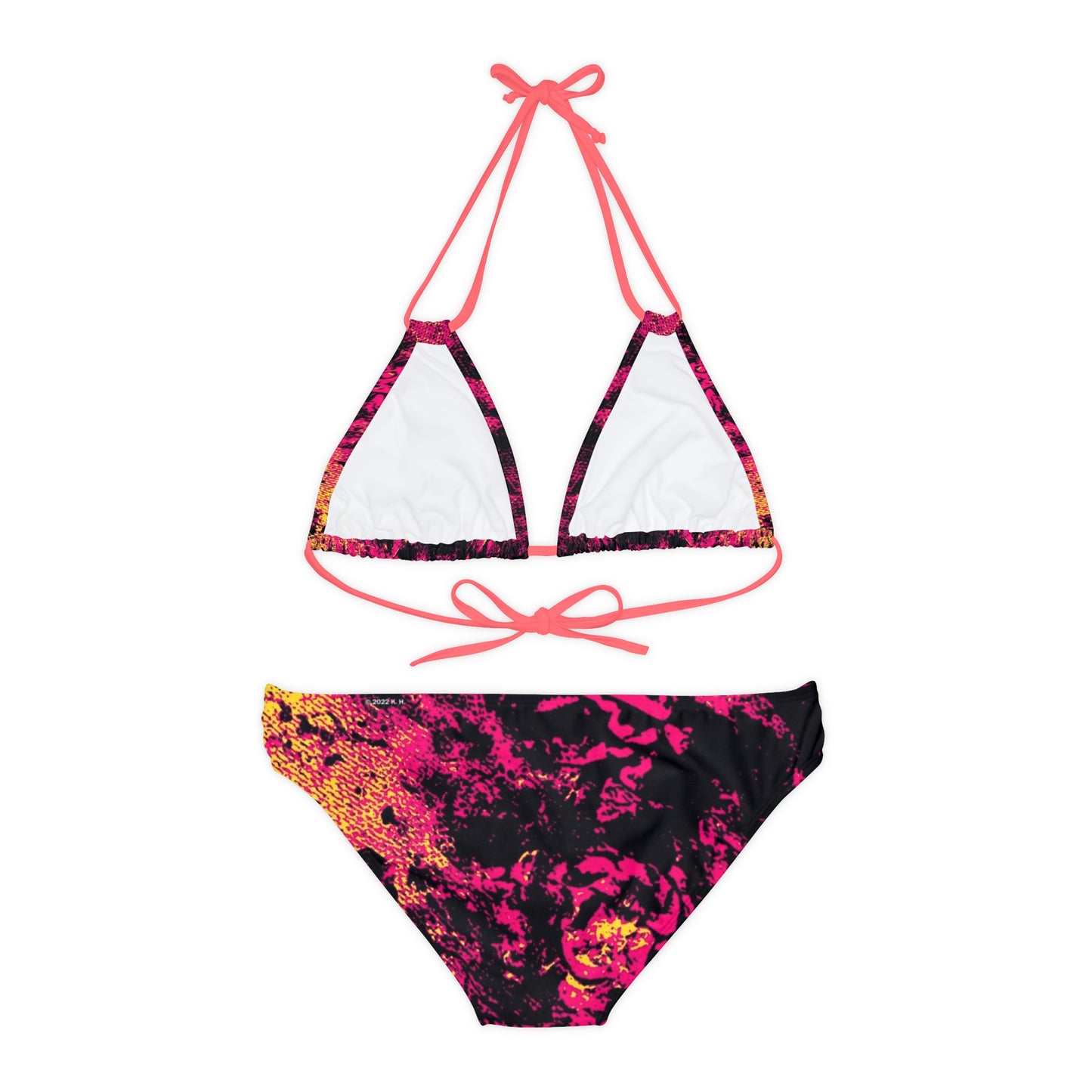 "Mystic Cube" (Cosmic Fusion - Magenta) - Strappy Bikini Set